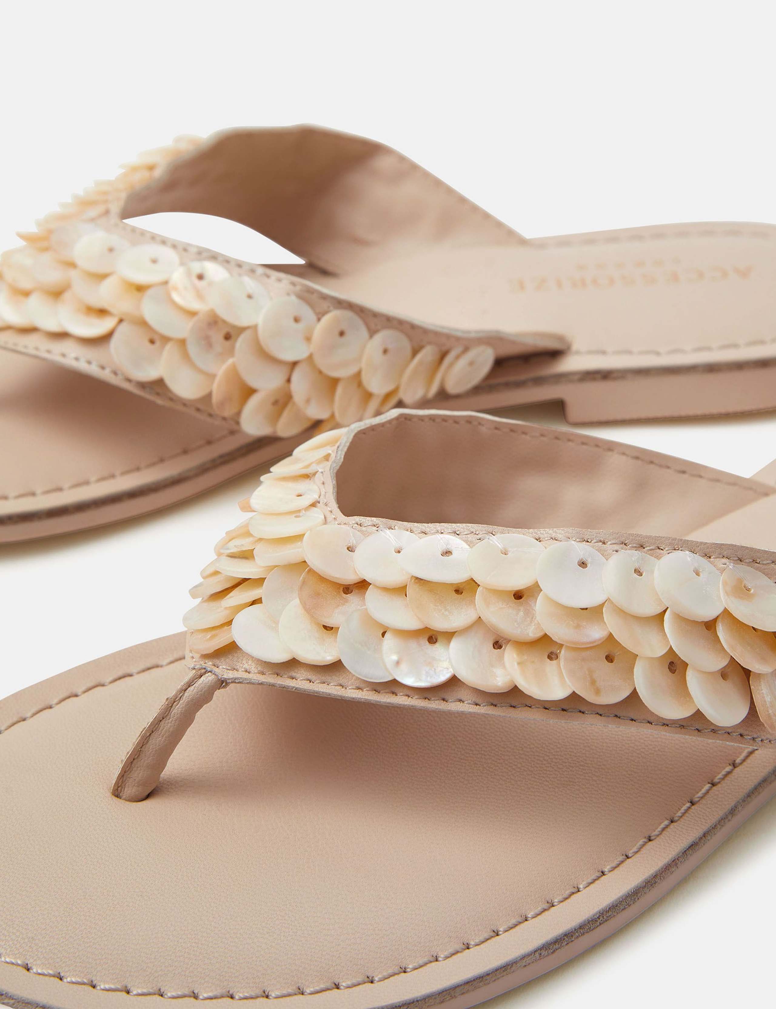 Embellished Flat Flip Flops 4 of 4