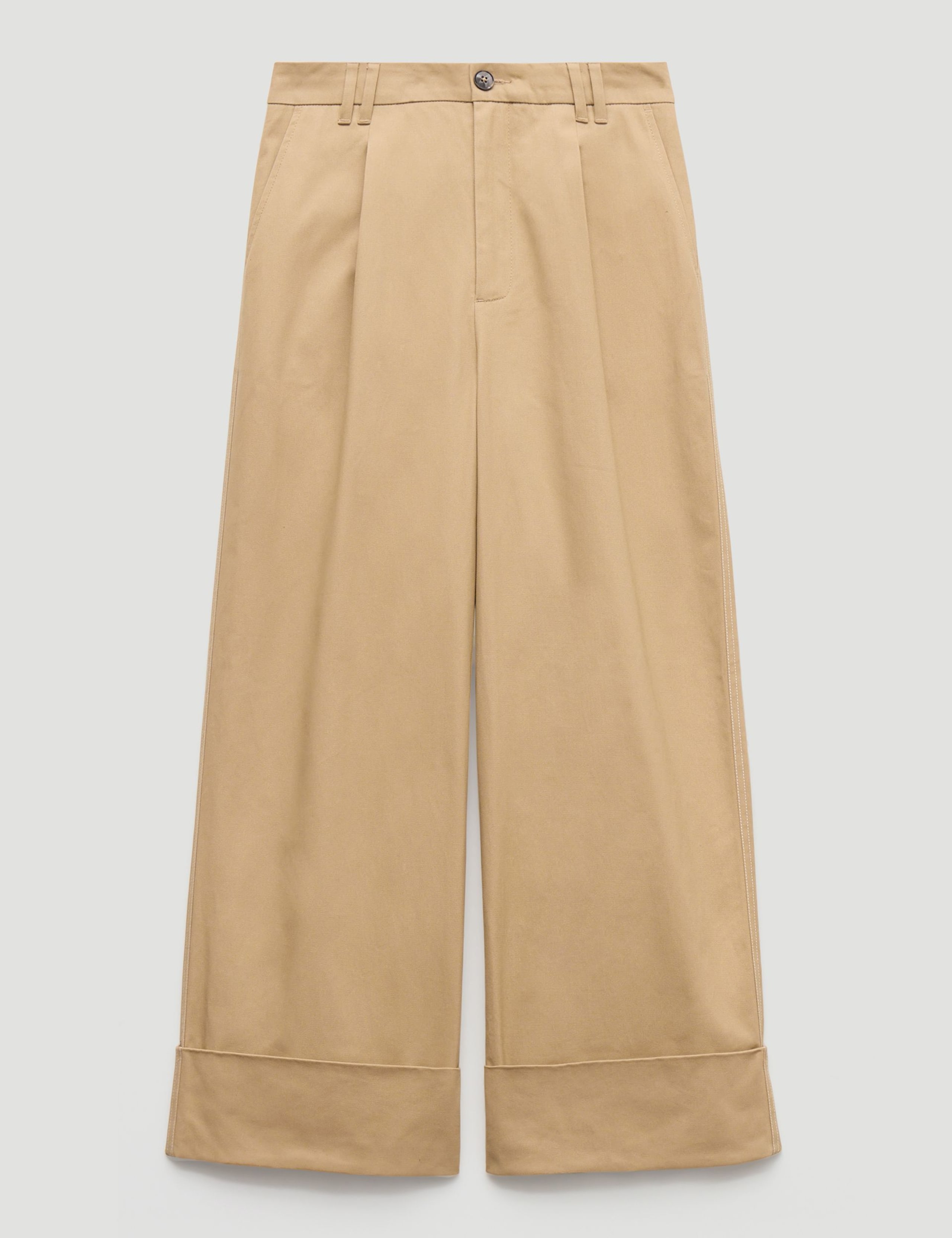 Pure Cotton Wide Leg Trousers 2 of 5