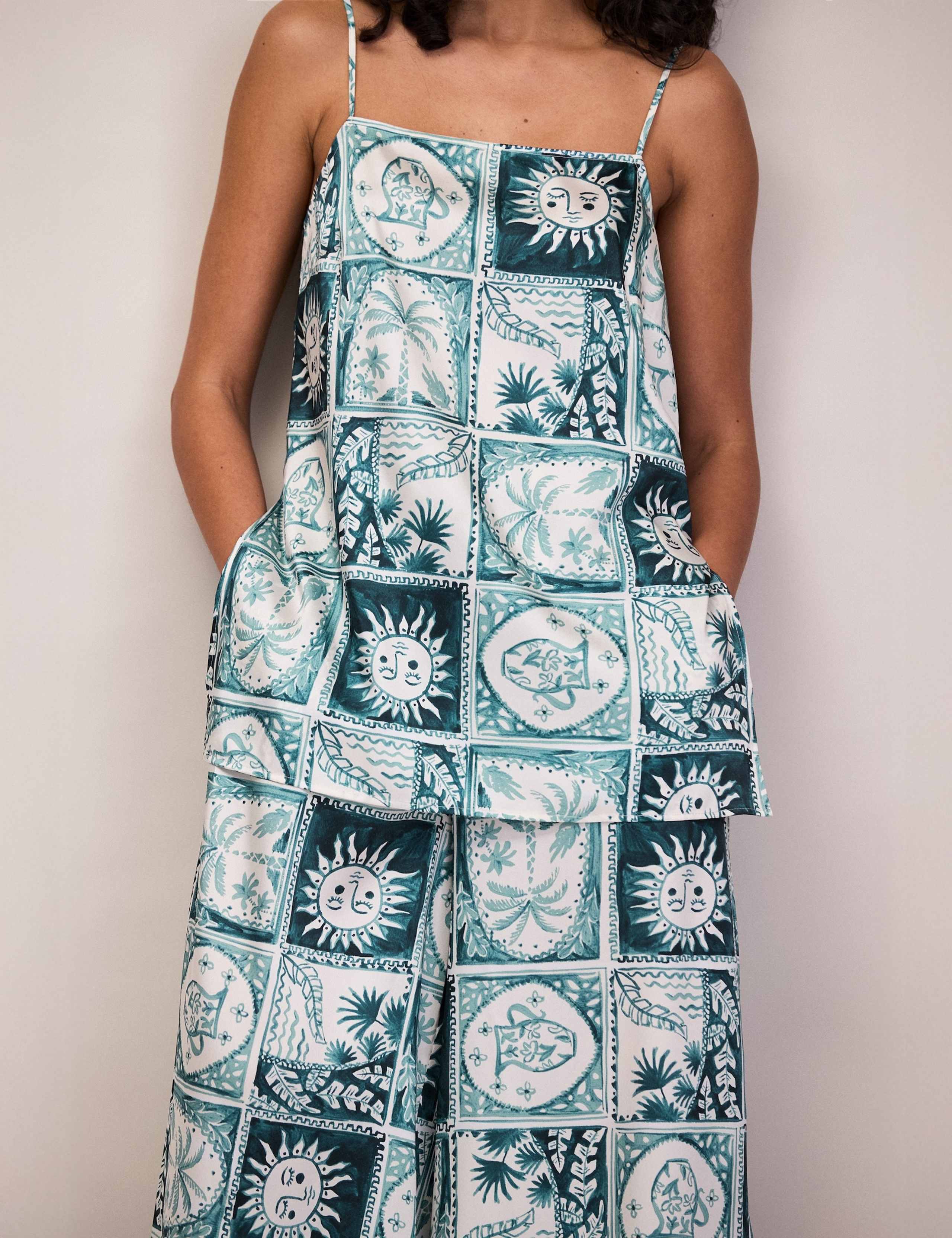 Zodiac Print Longline Cami Top 1 of 4