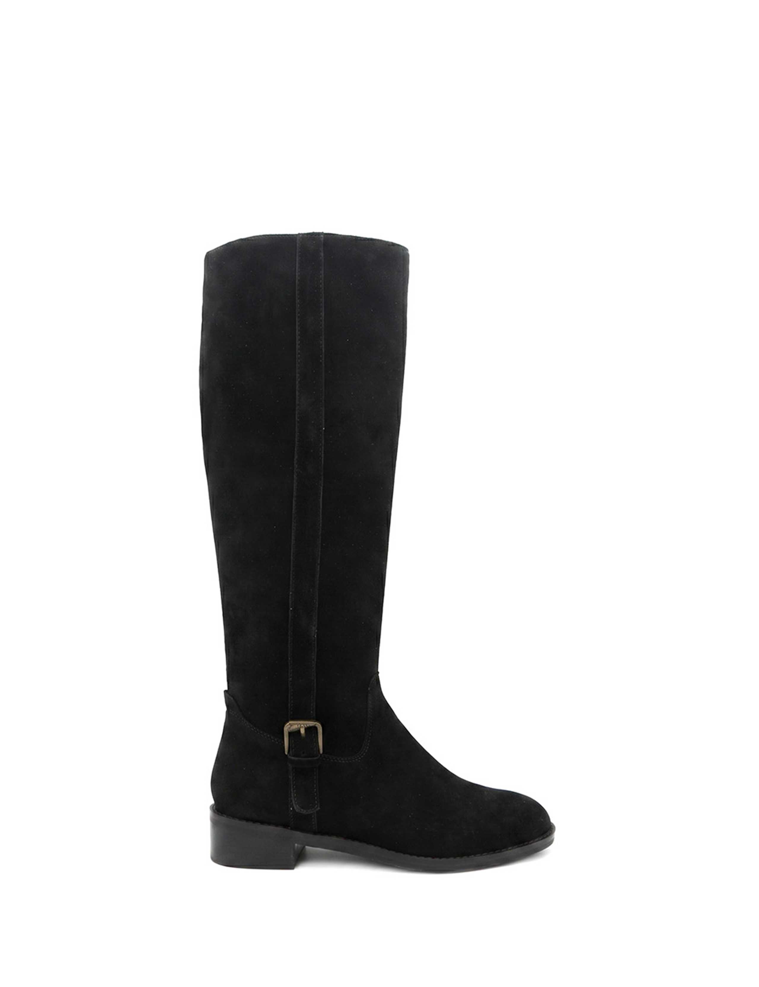 Leather Inner Zip Knee High Boots 1 of 5