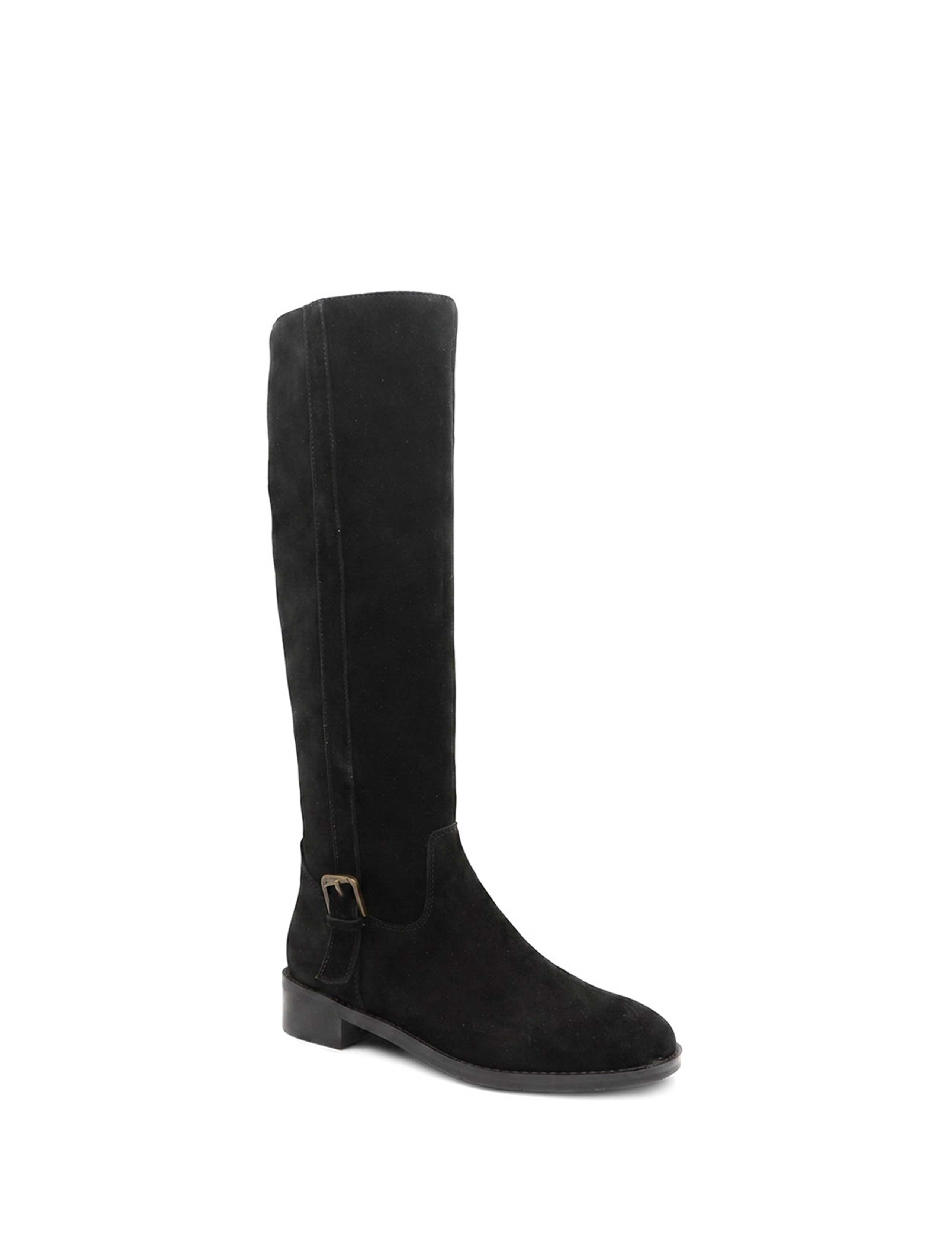 Leather Inner Zip Knee High Boots 2 of 5