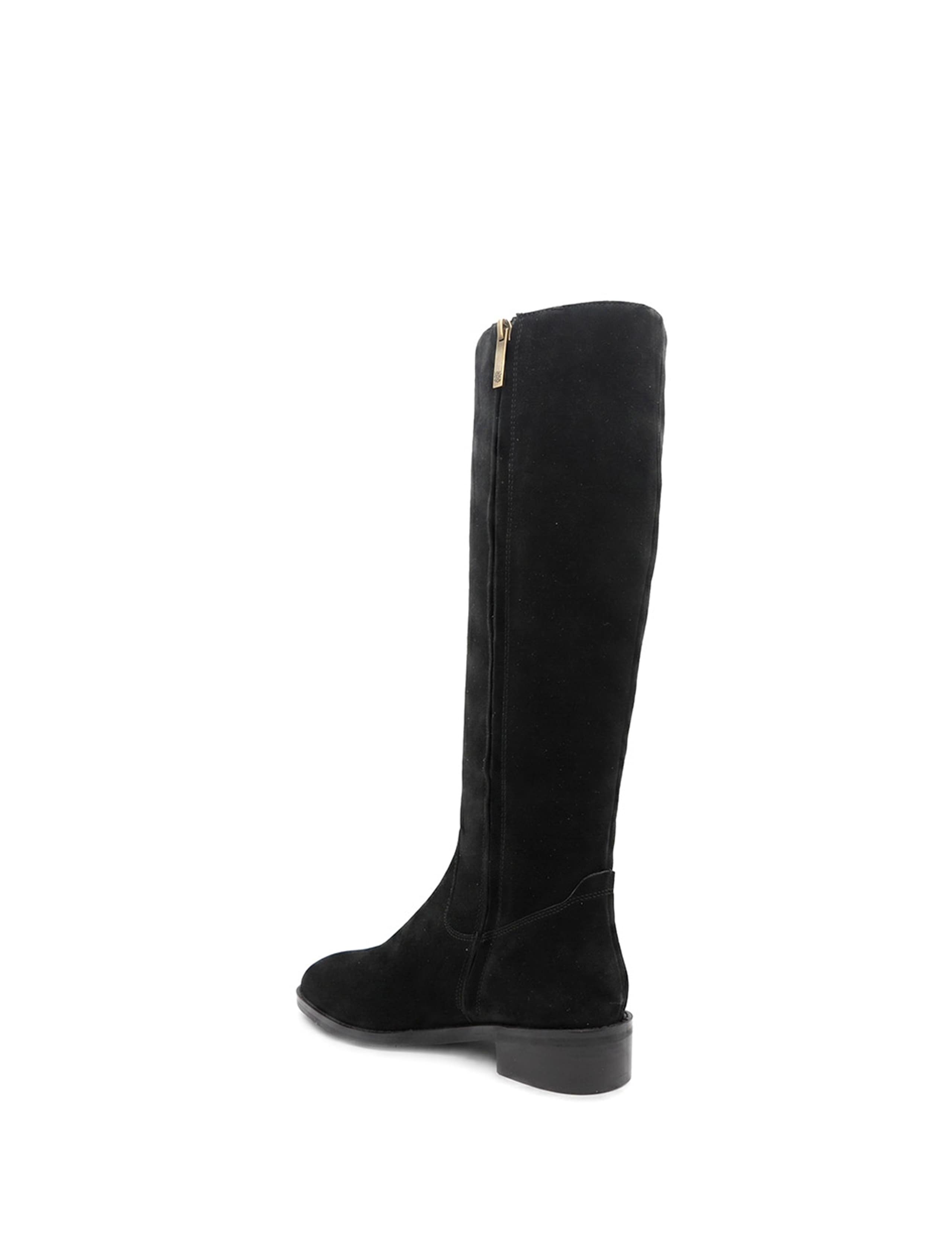 Leather Inner Zip Knee High Boots 3 of 5
