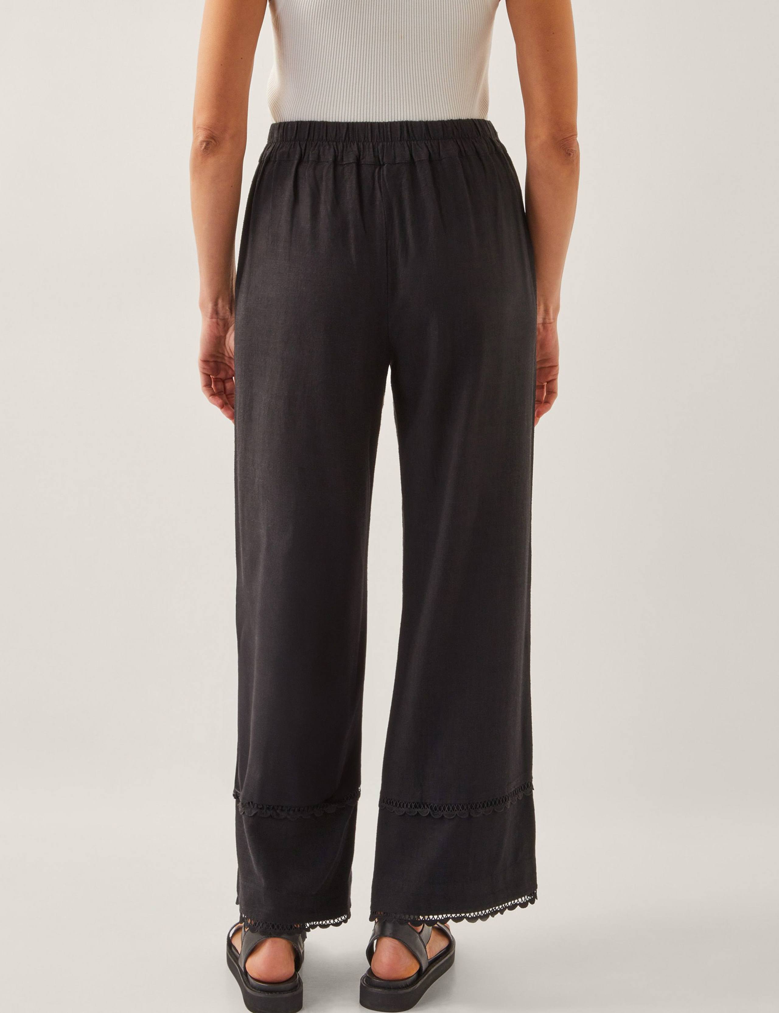 Embroidered Straight Leg Trousers 3 of 4