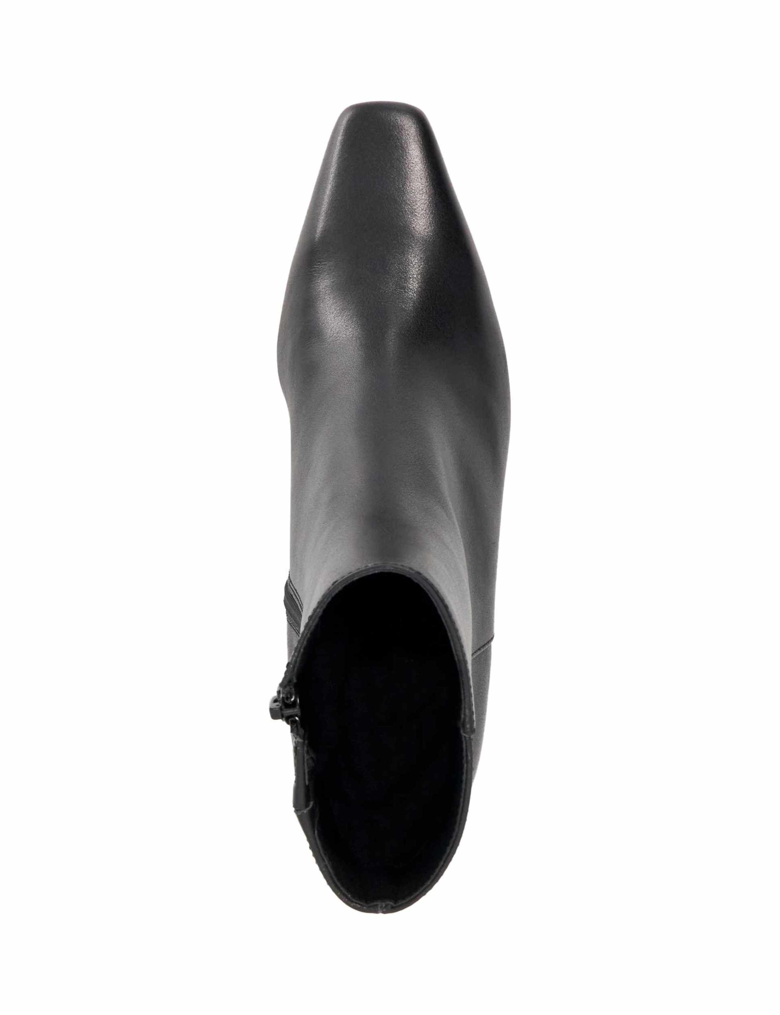Leather Square Toe Ankle Boots 4 of 5