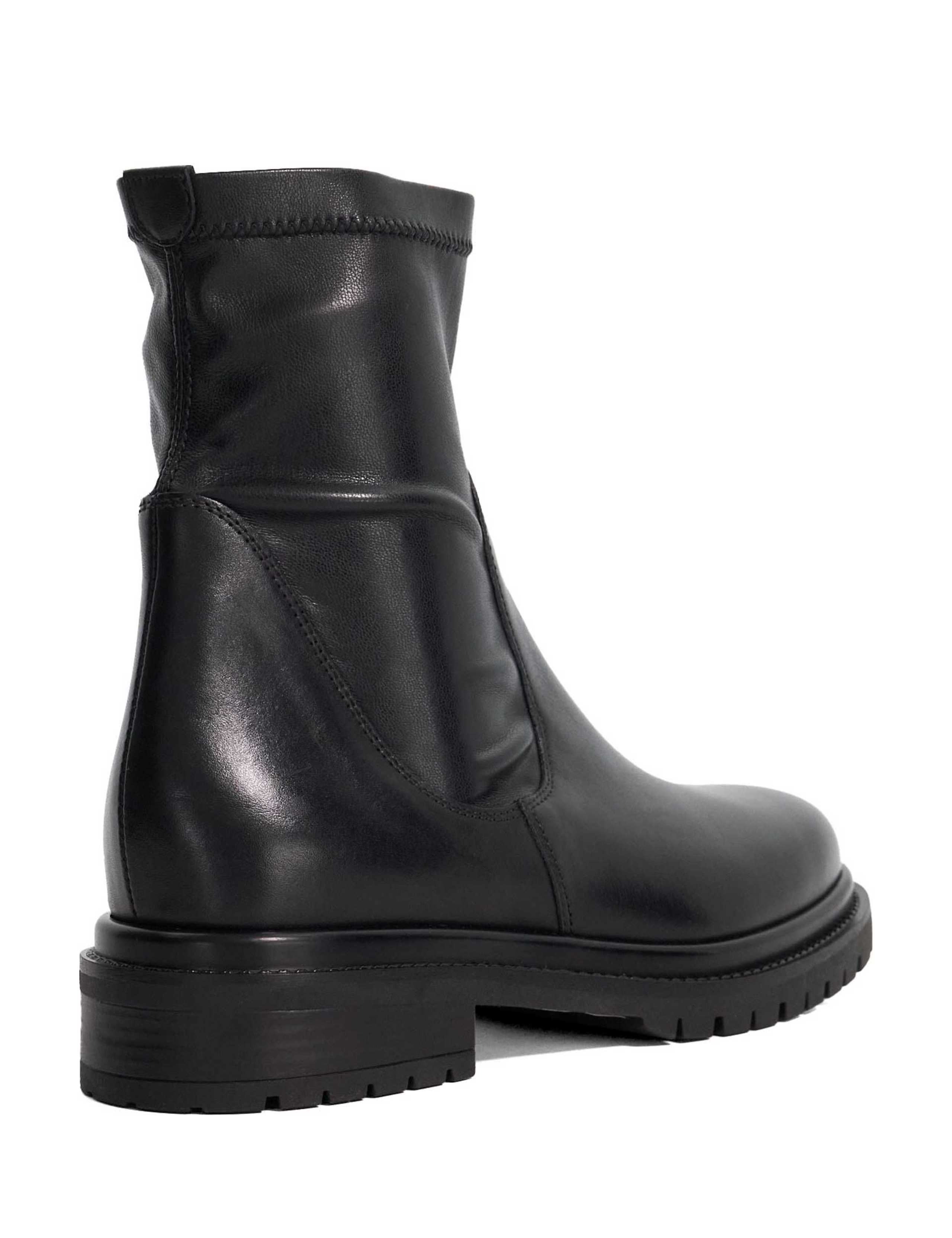 Leather Block Heel Ankle Boots 5 of 6