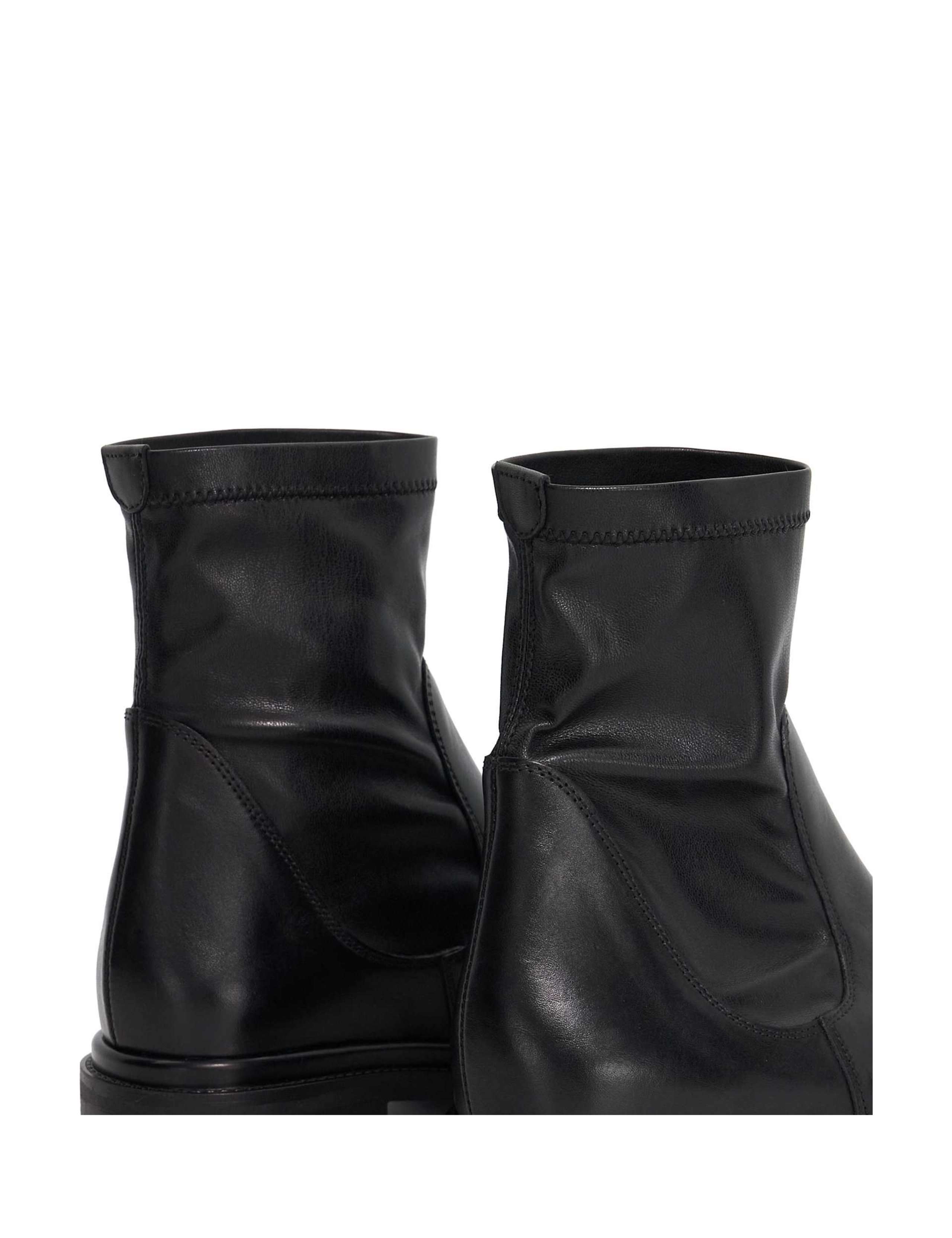 Leather Block Heel Ankle Boots 6 of 6