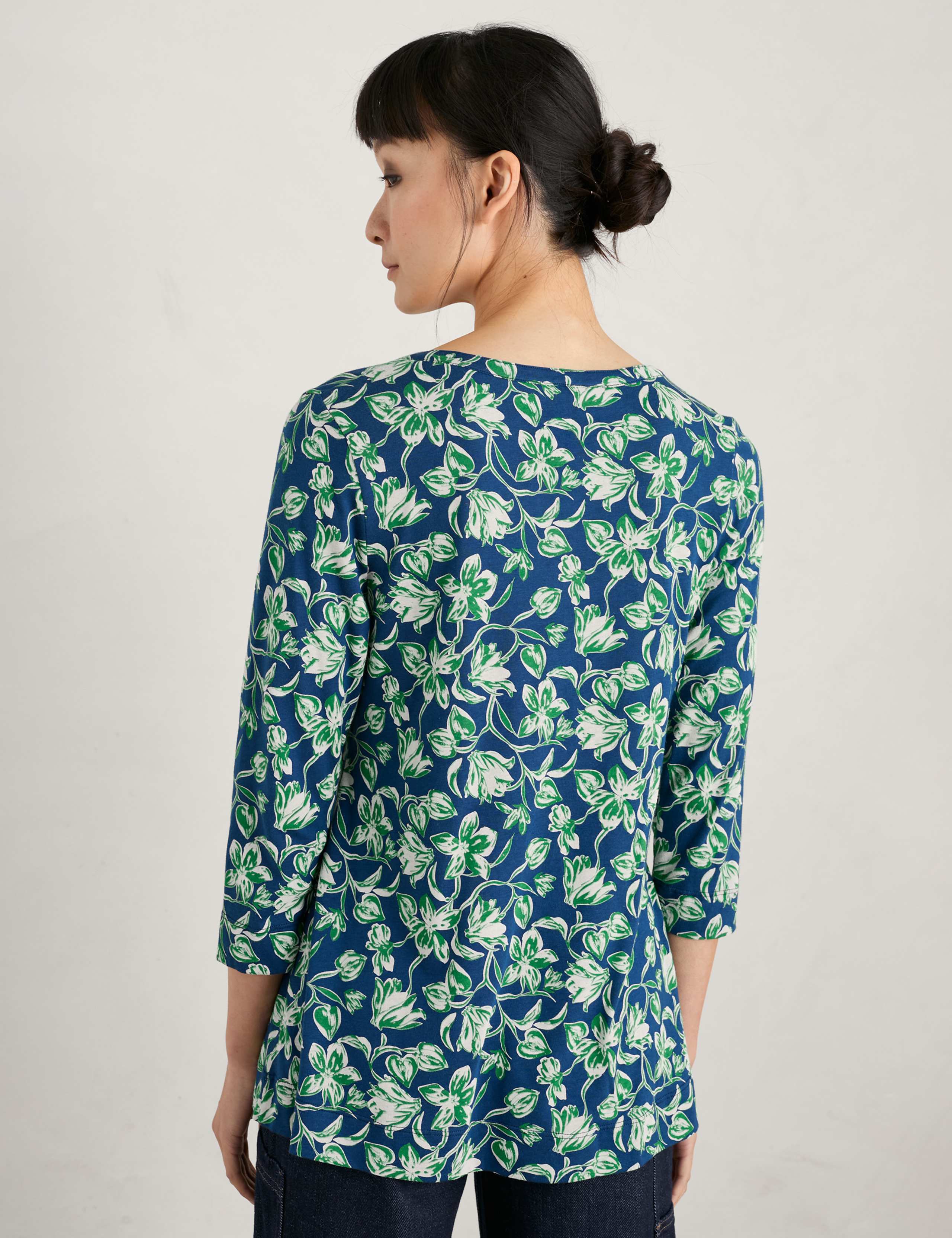 Cotton Modal Blend Floral Top 4 of 5
