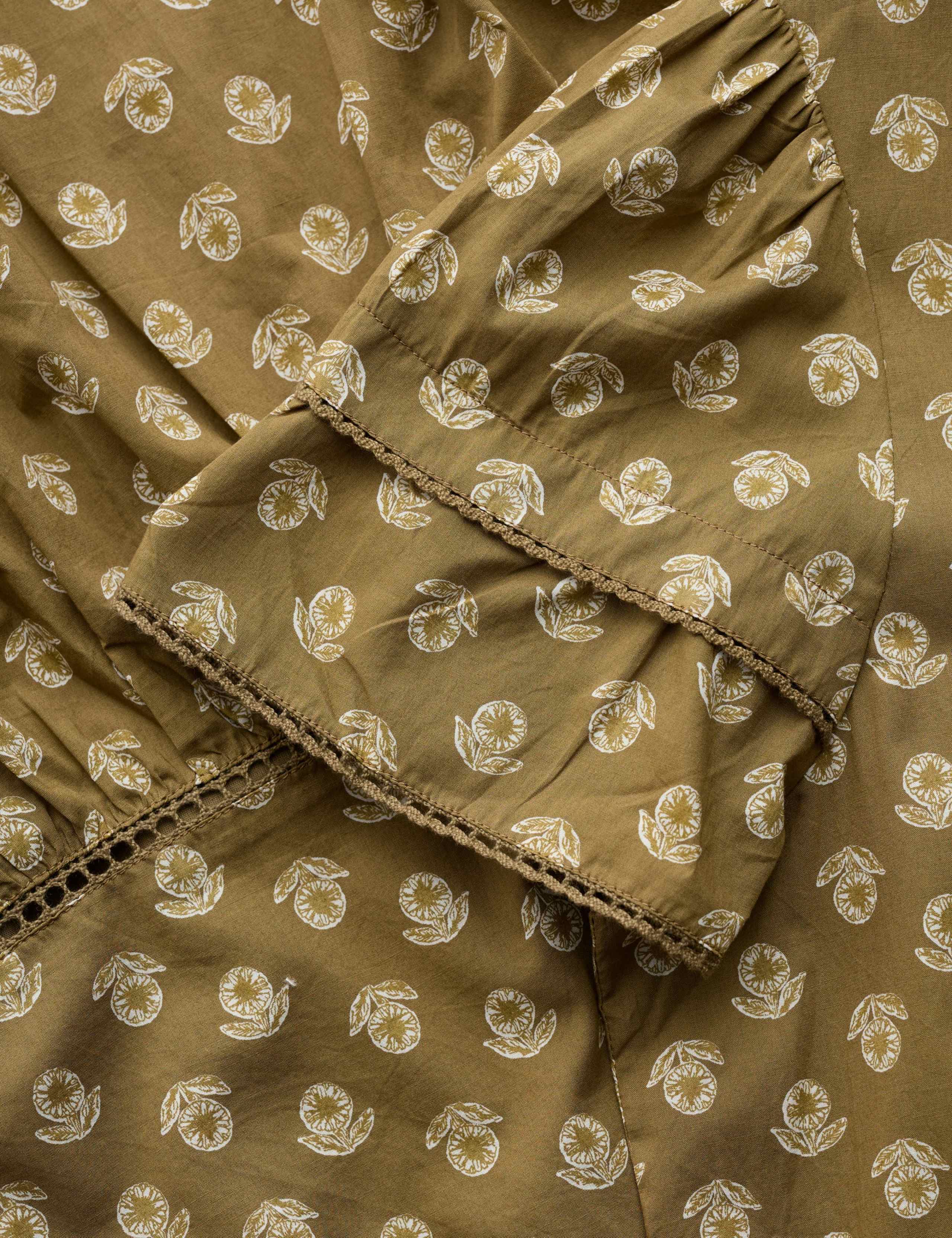 Pure Cotton Floral Notch Neck Tiered Dress 5 of 5