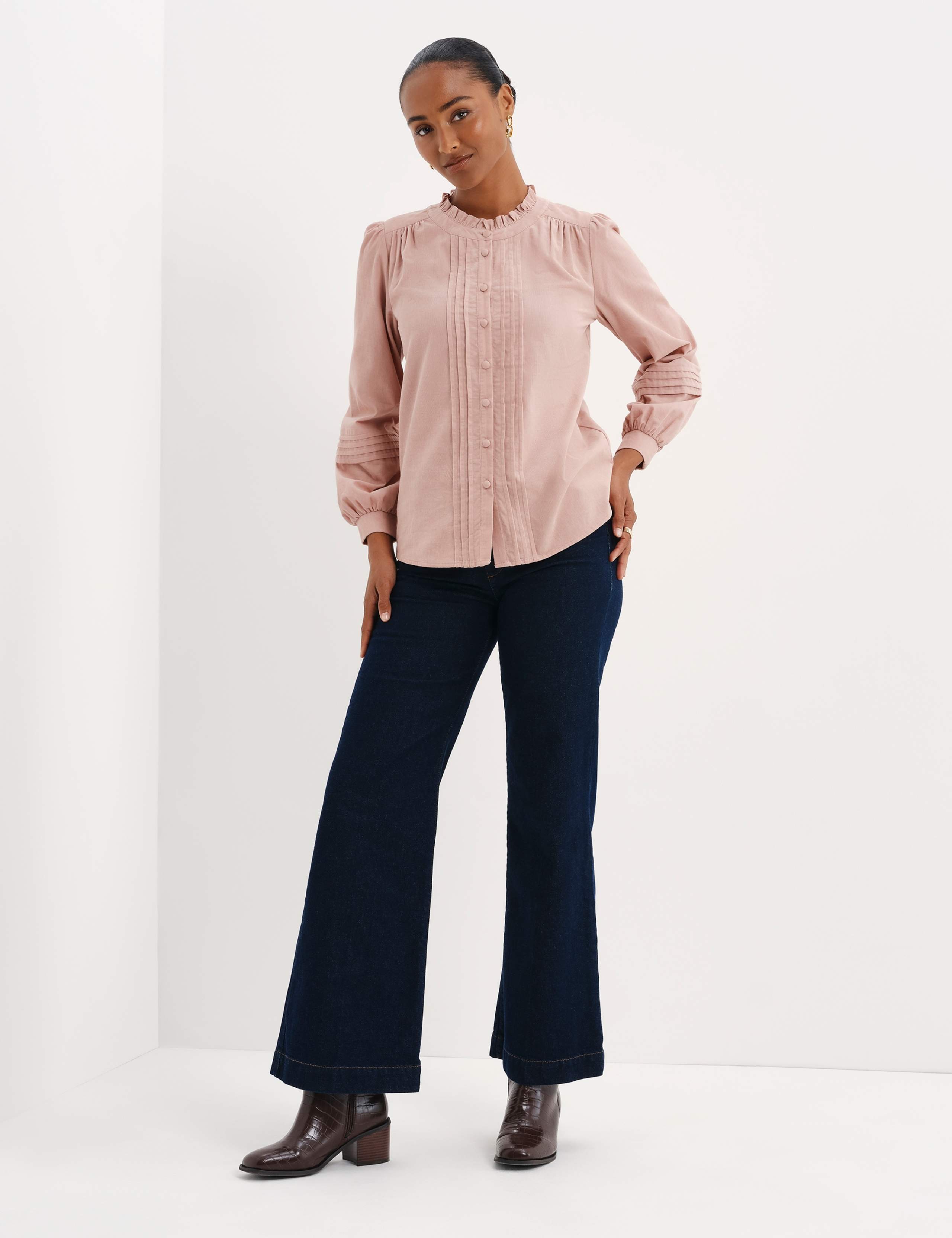 Cord Textured Pintuck Shirt 2 of 11