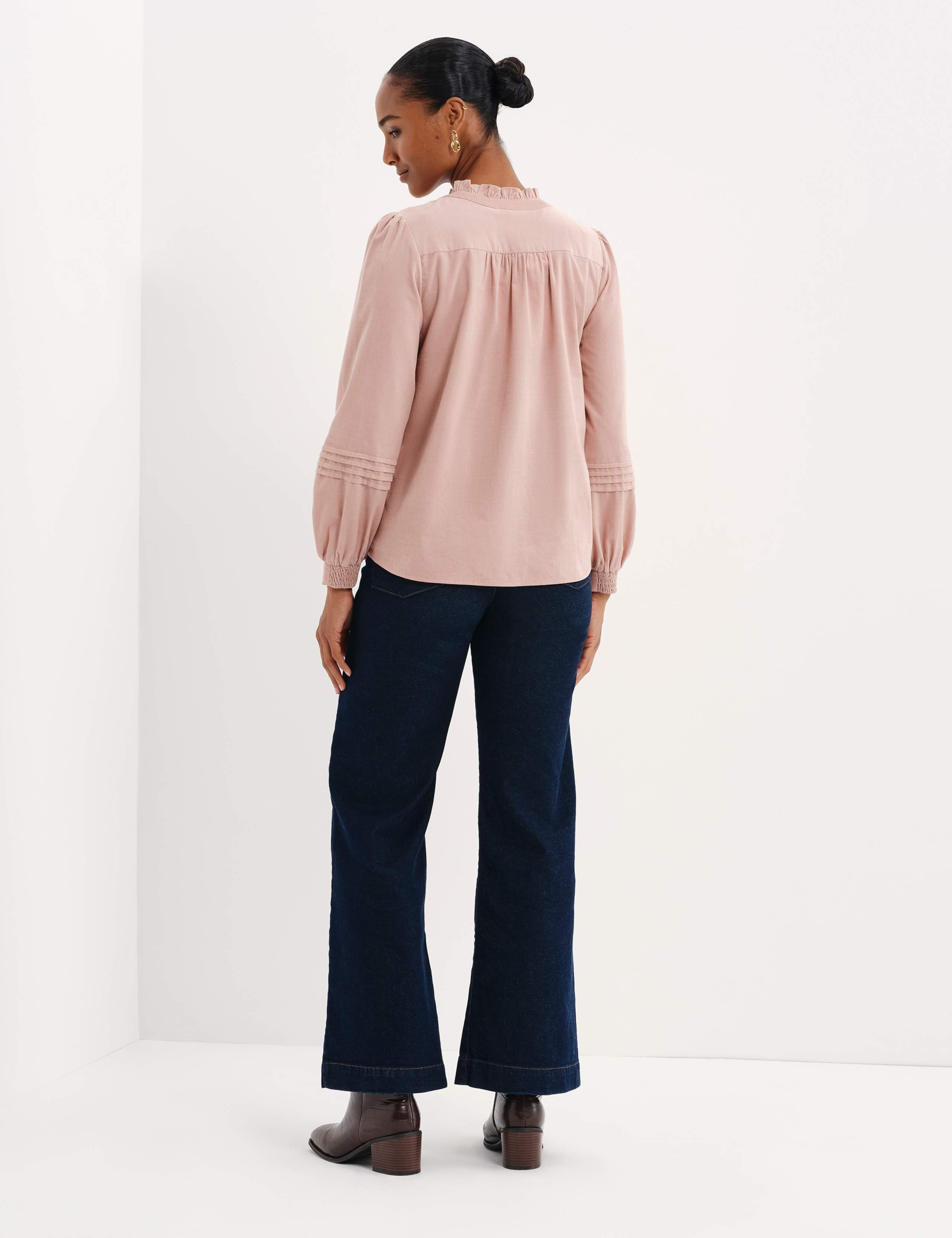 Cord Textured Pintuck Shirt 3 of 11