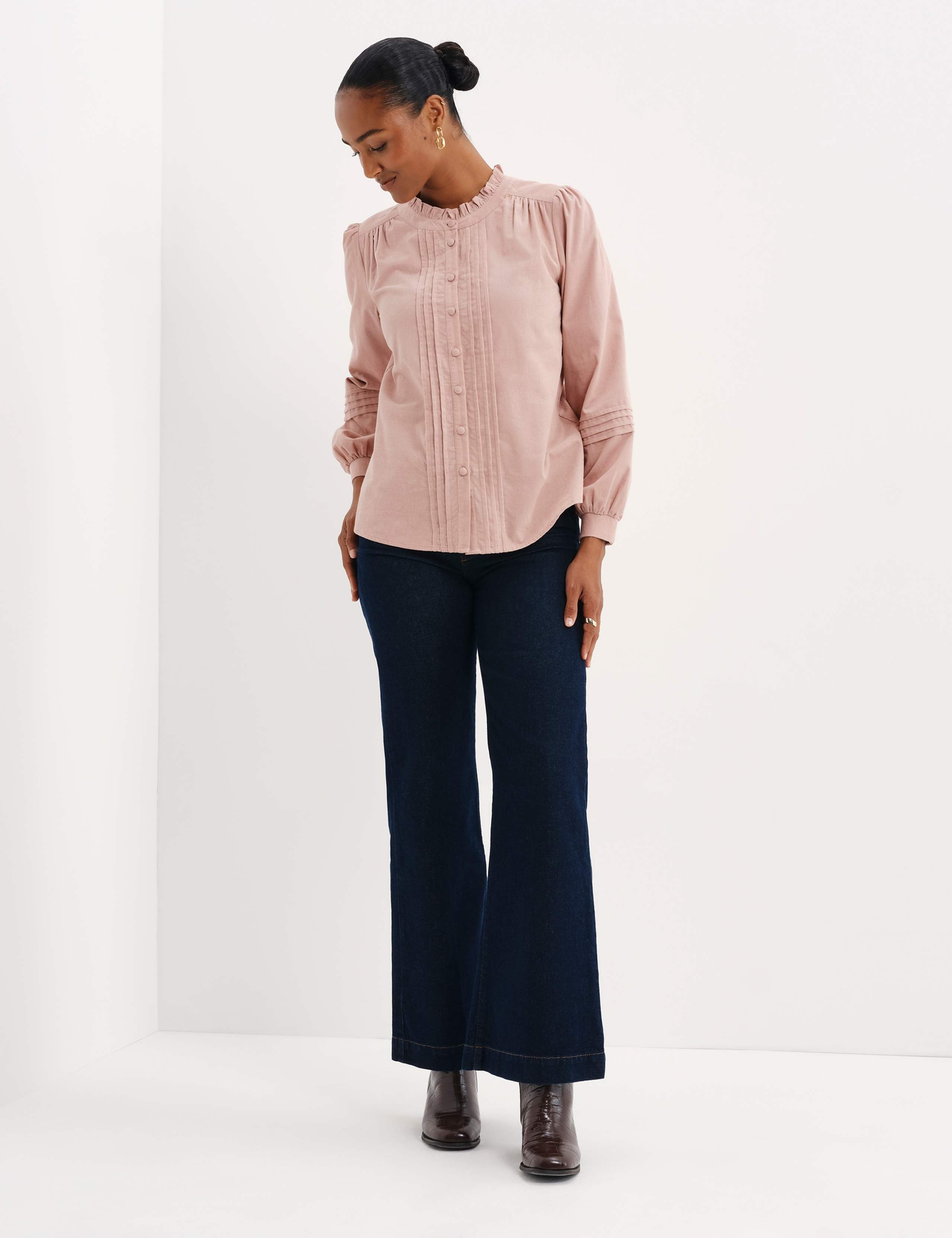 Cord Textured Pintuck Shirt 6 of 11