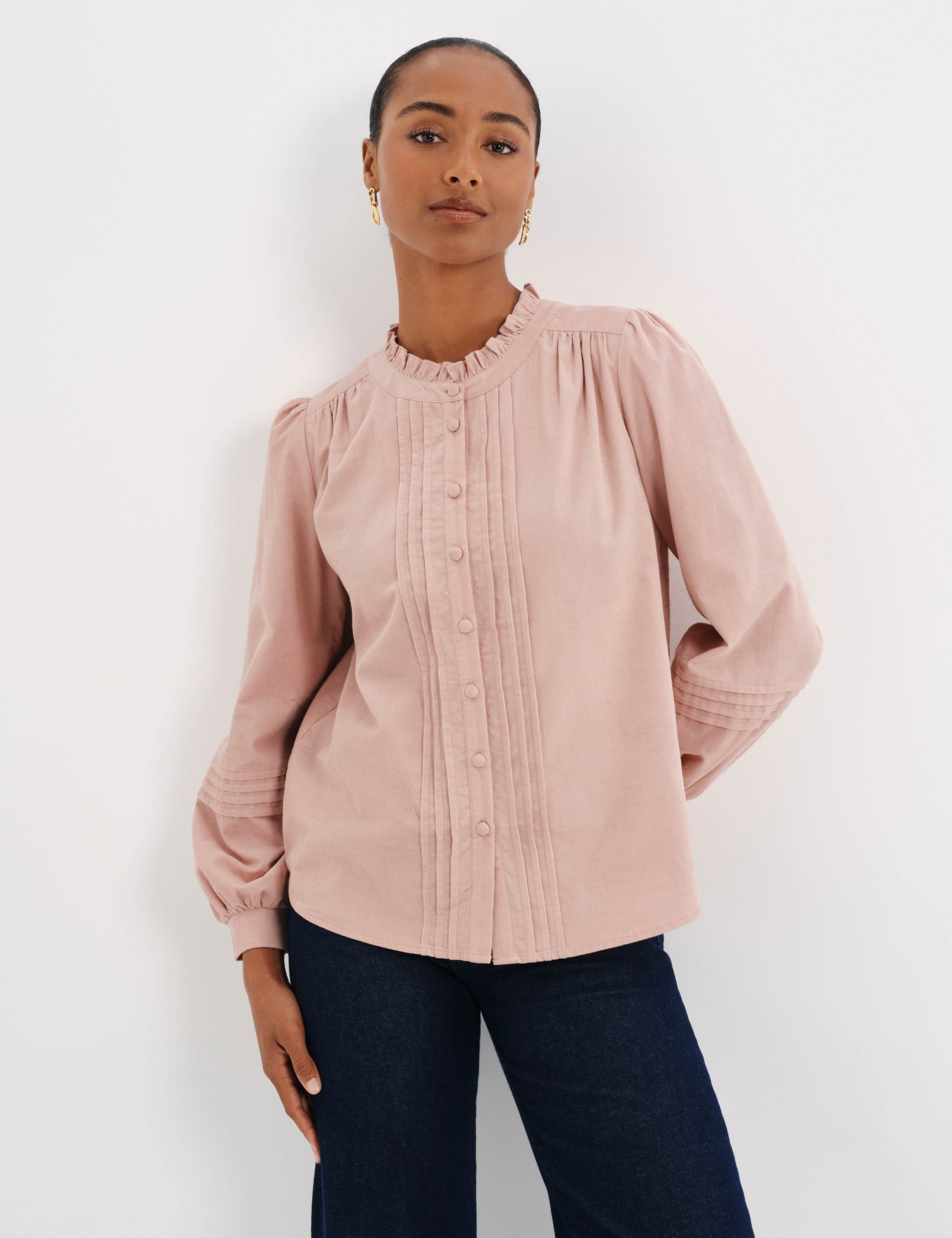 Cord Textured Pintuck Shirt 8 of 11