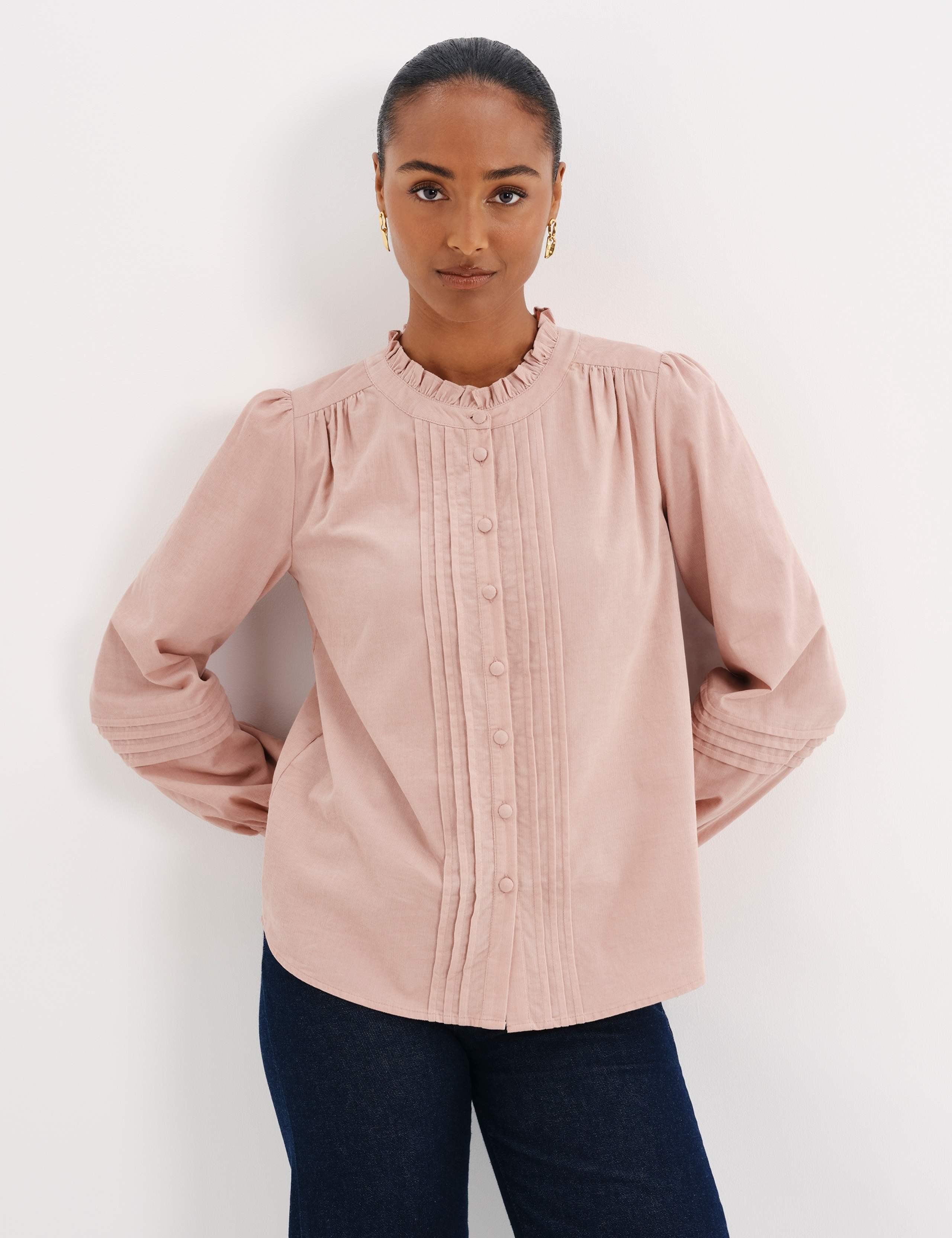 Cord Textured Pintuck Shirt 10 of 11