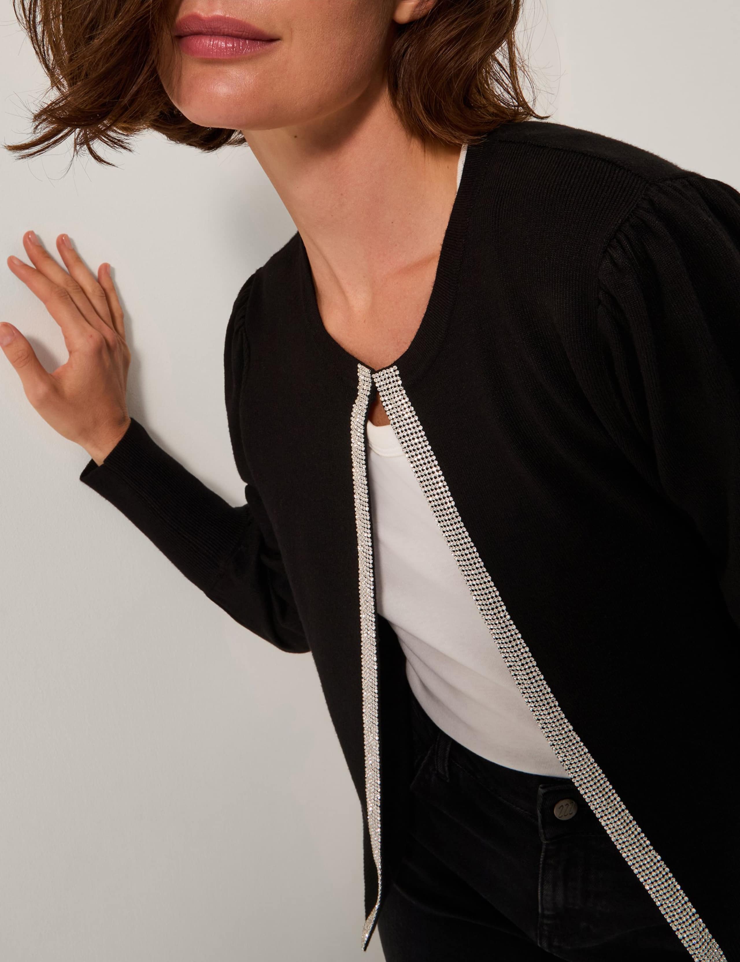 Embellished Crew Neck Cardigan 5 of 5