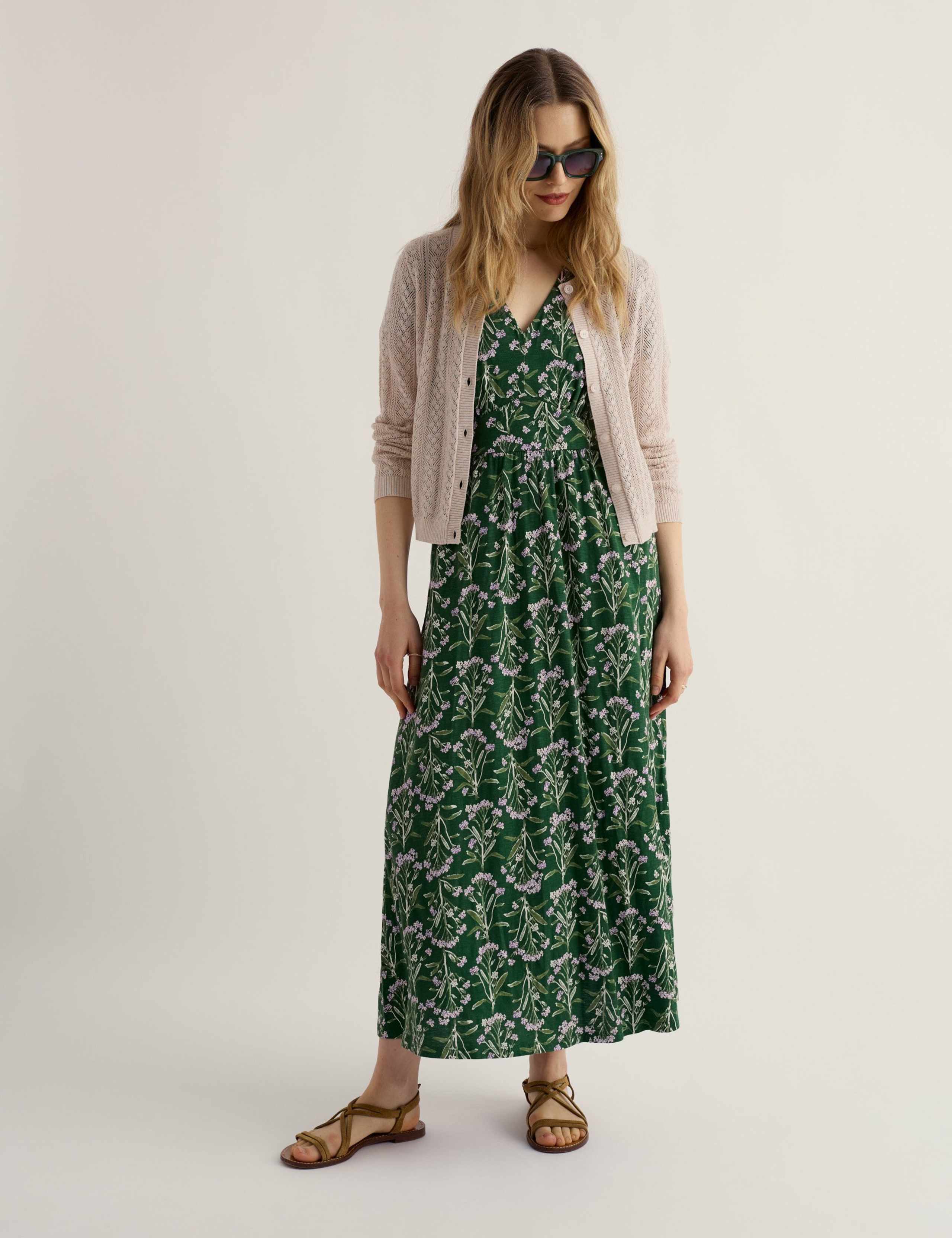 Pure Cotton Pointelle Relaxed Cardigan 1 of 5