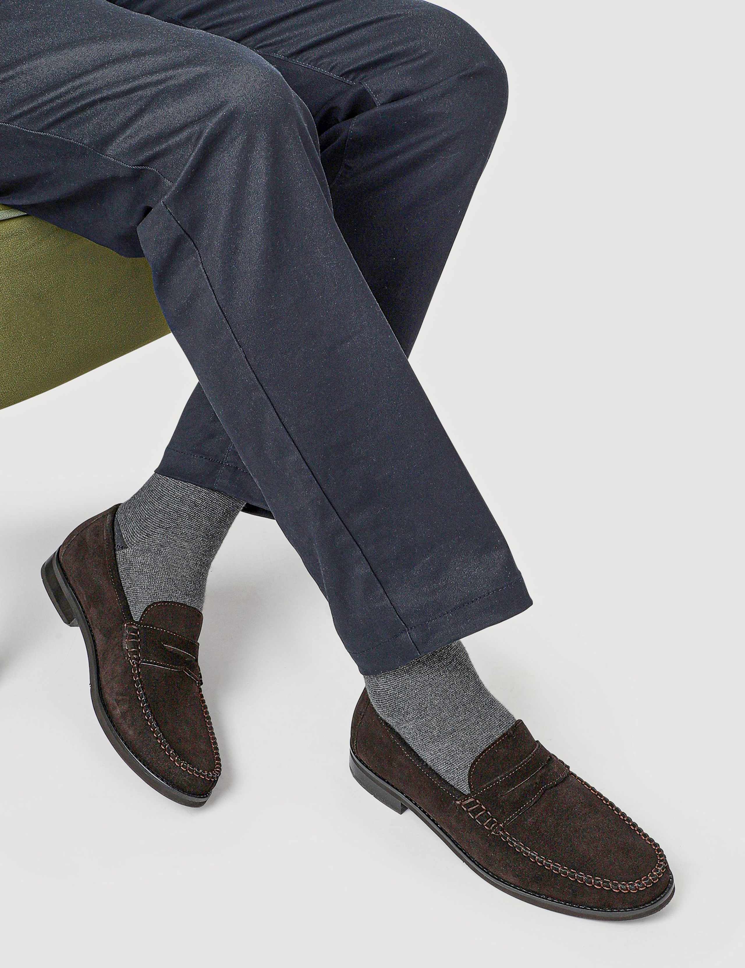 Leather Slip-On Loafers 1 of 6