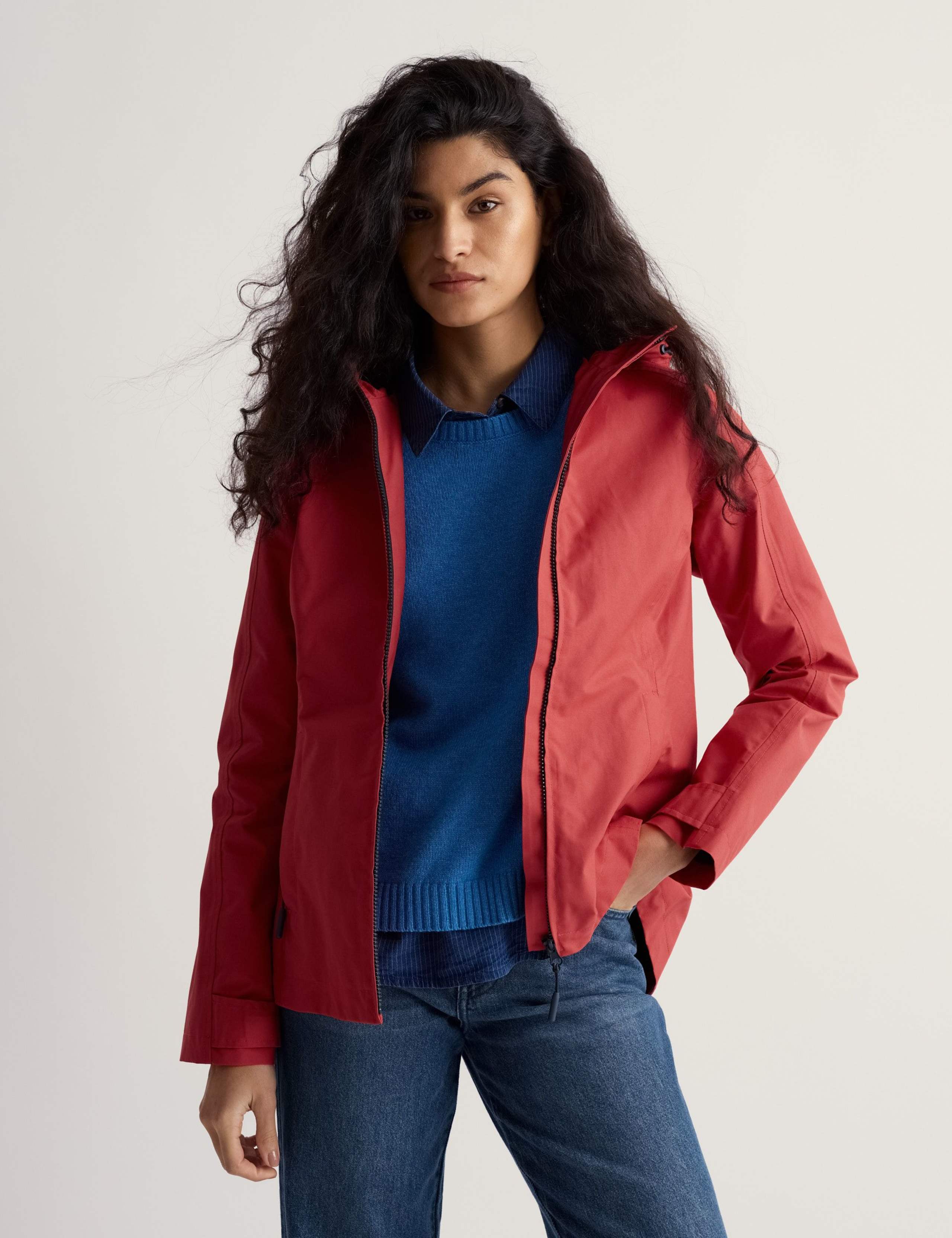 Cotton Rich Hooded Rain Jacket 3 of 5