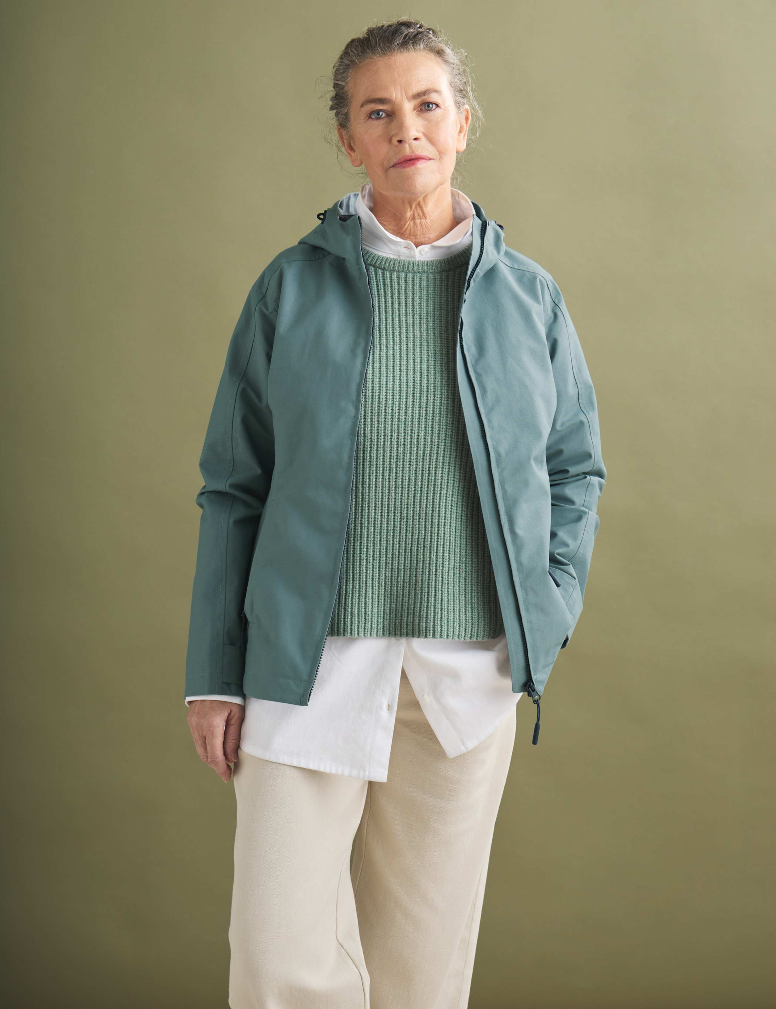 Cotton Rich Hooded Rain Jacket 3 of 8