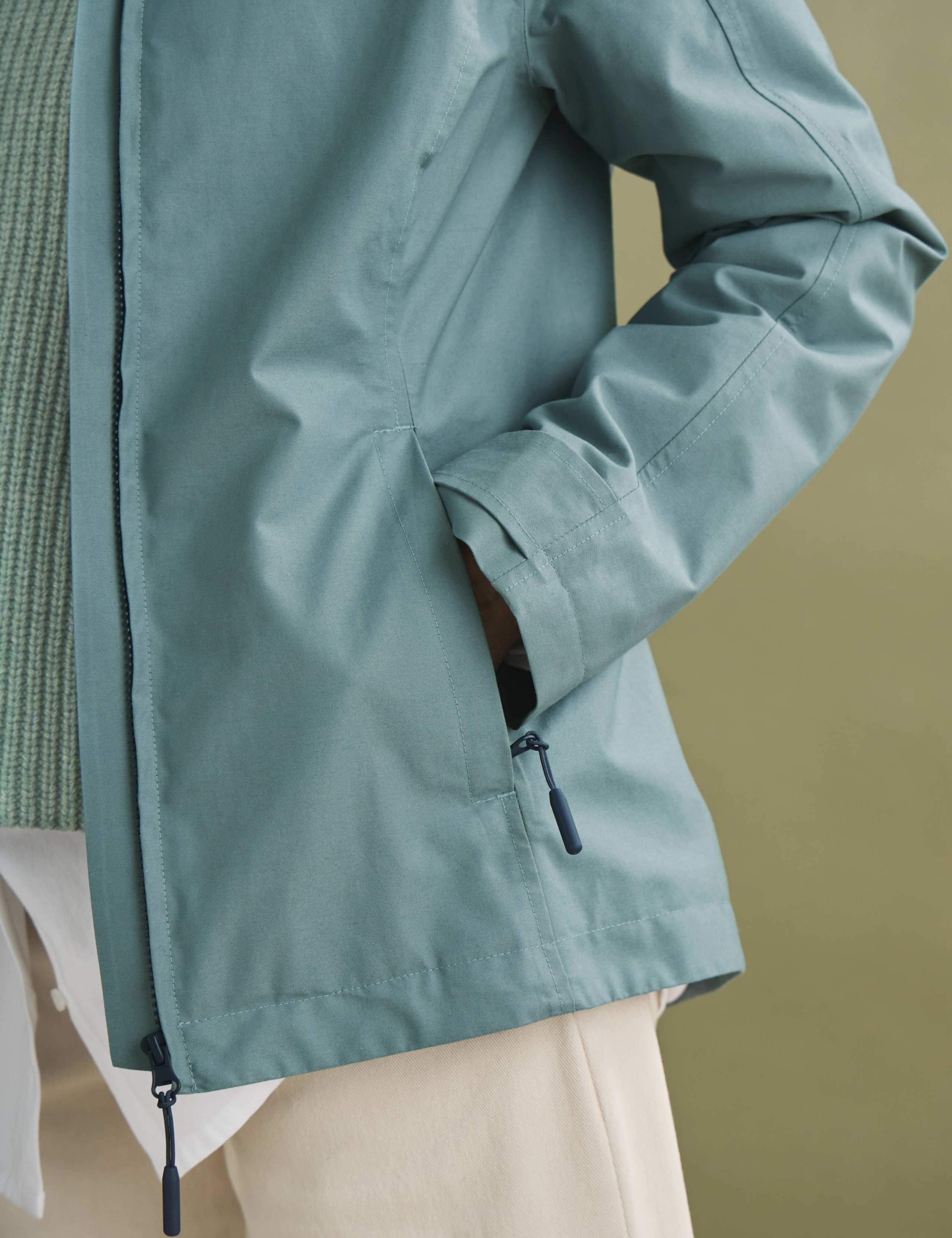 Cotton Rich Hooded Rain Jacket 7 of 8