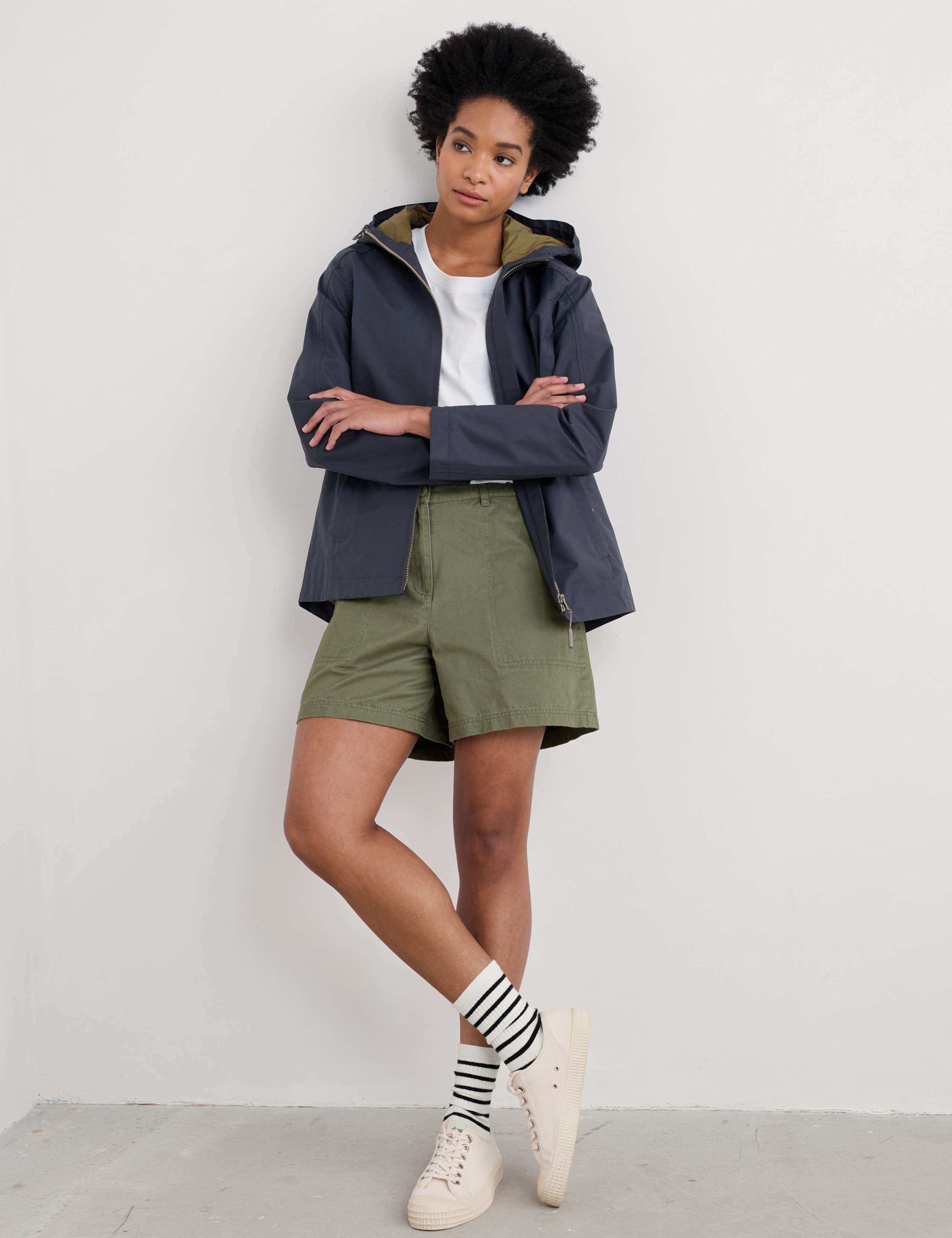 Cotton Rich Hooded Rain Jacket 3 of 4