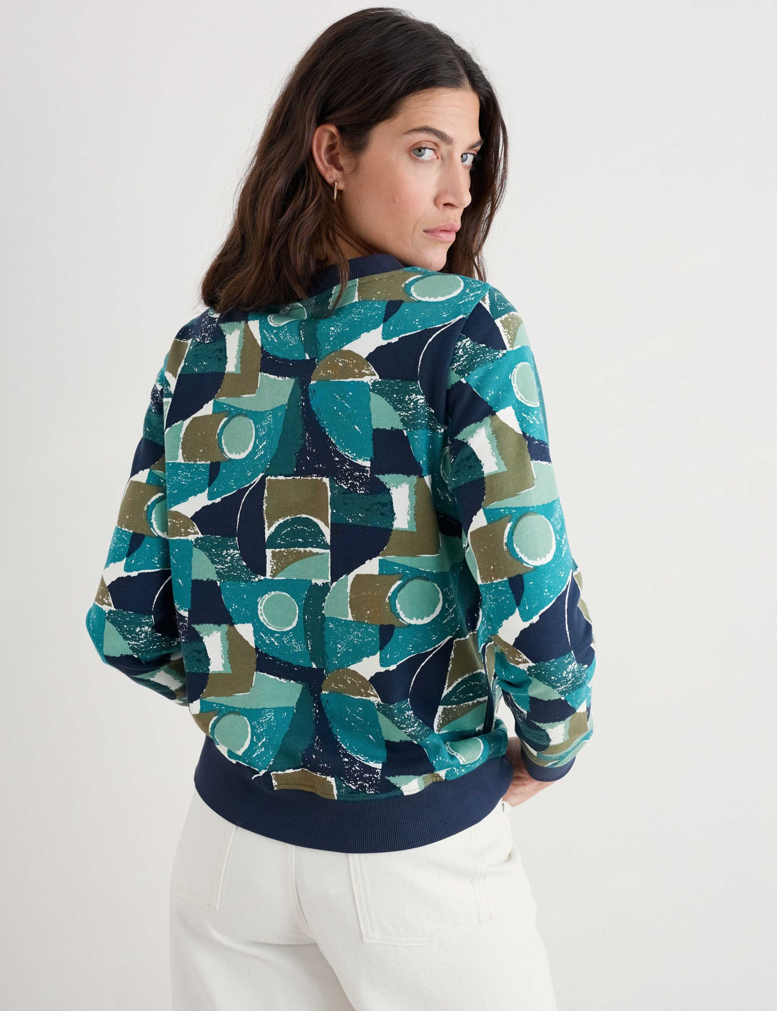 Crew neck printed sweatshirt 2 of 2