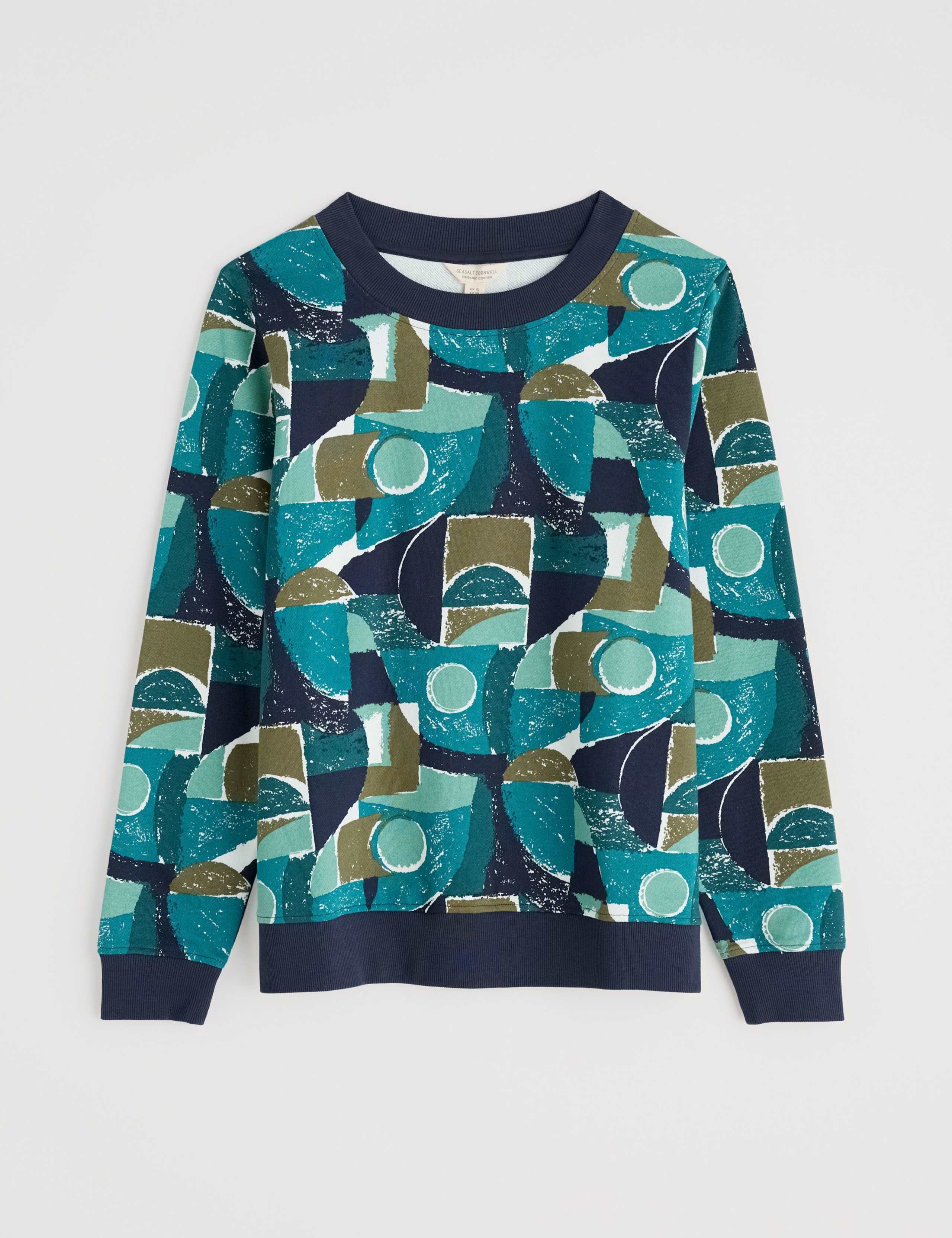 Pure Cotton Printed Crew Neck Sweatshirt 2 of 5