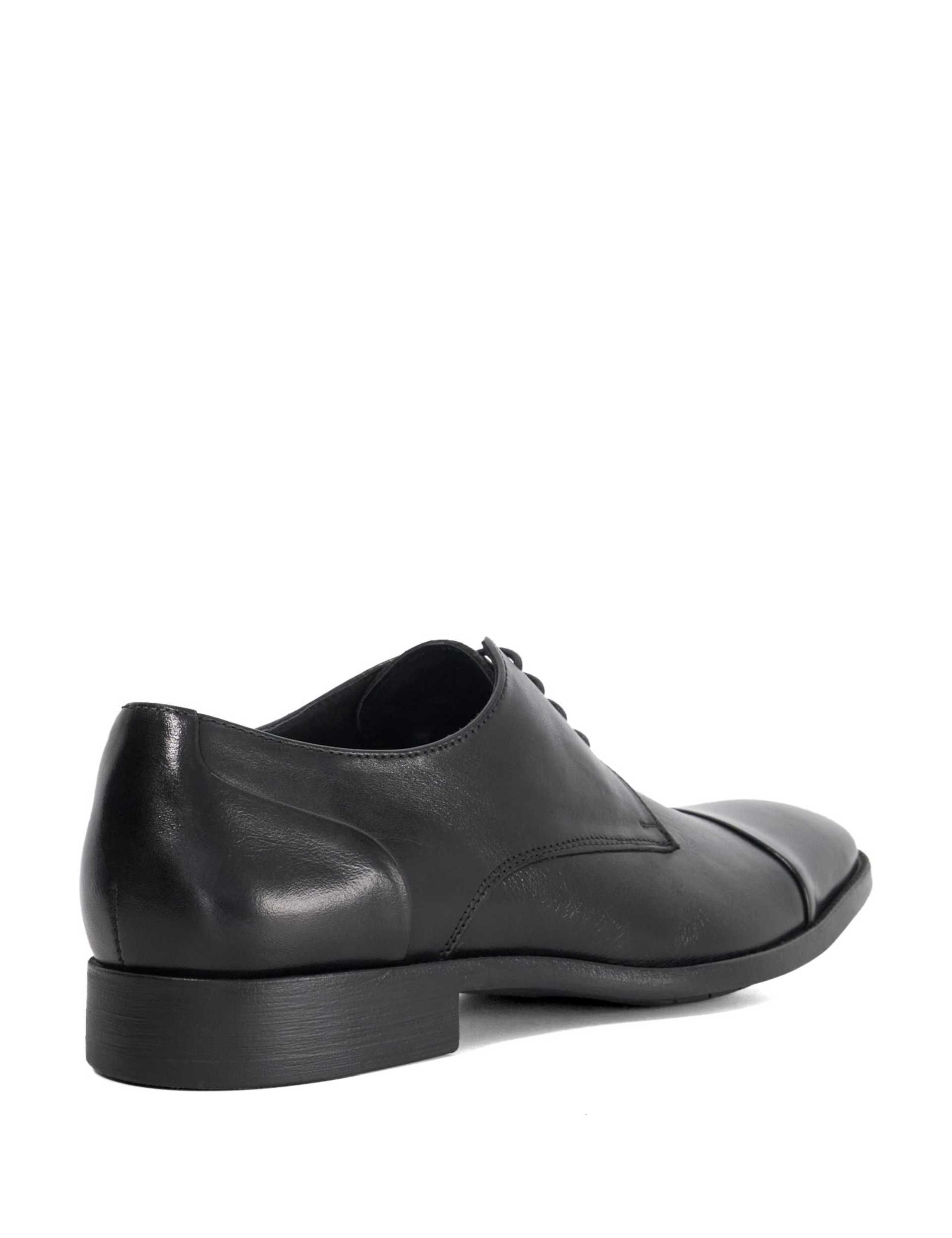 Wide Fit Leather Derby Shoes 3 of 5