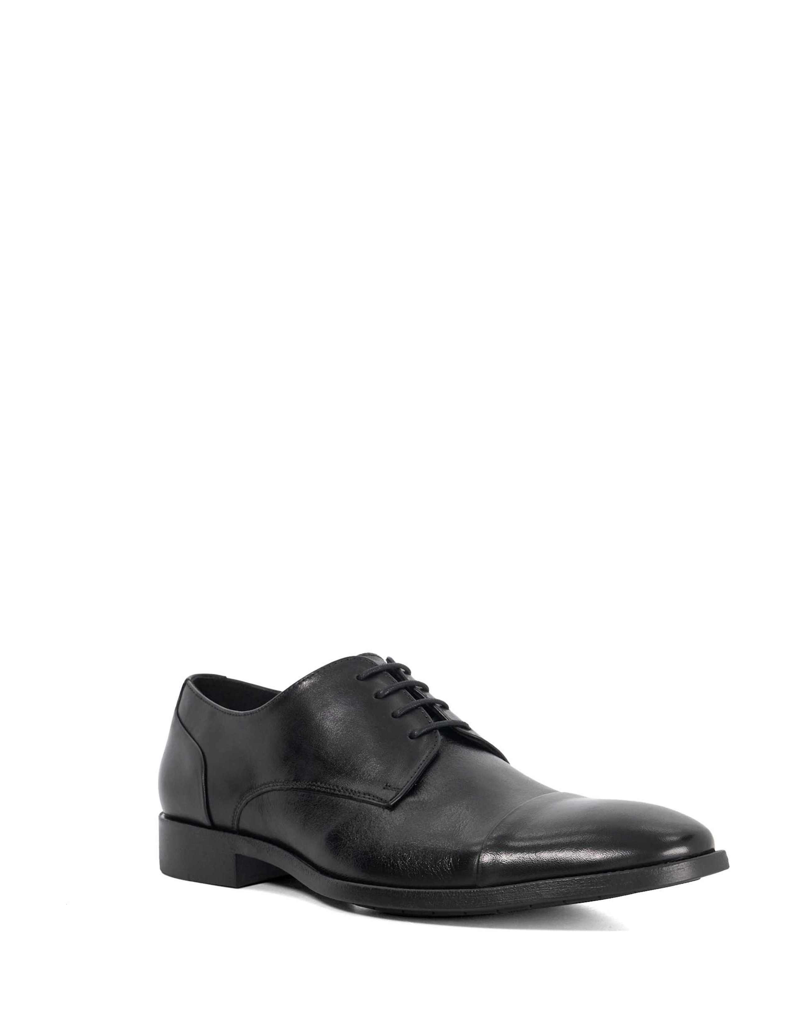 Wide Fit Leather Derby Shoes 4 of 5