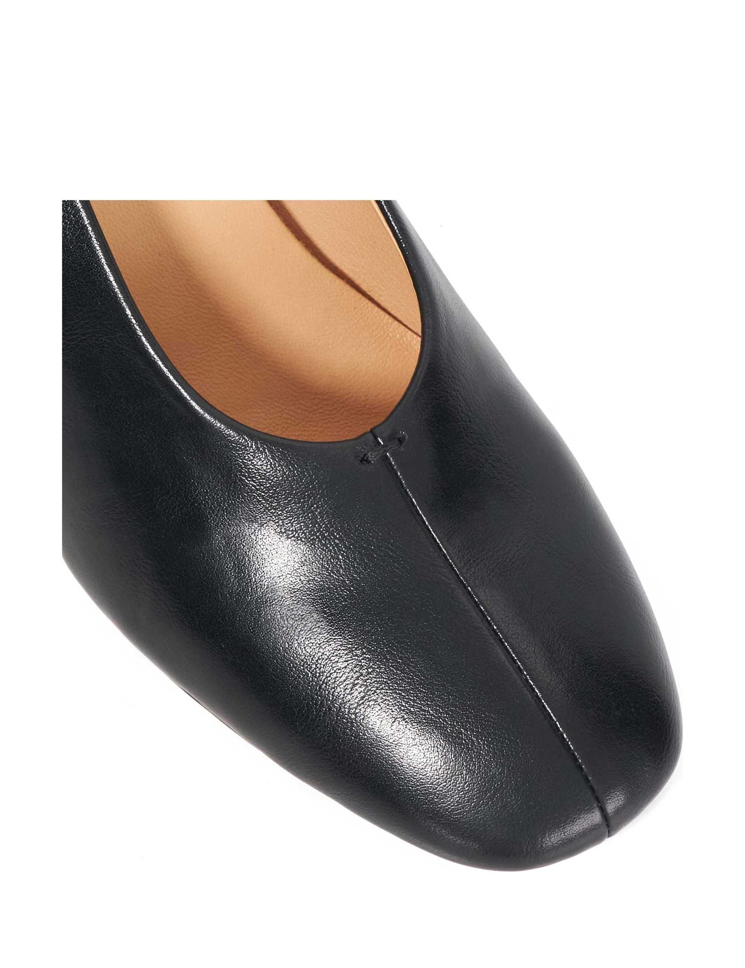 Leather Round Toe Court Shoes 5 of 5