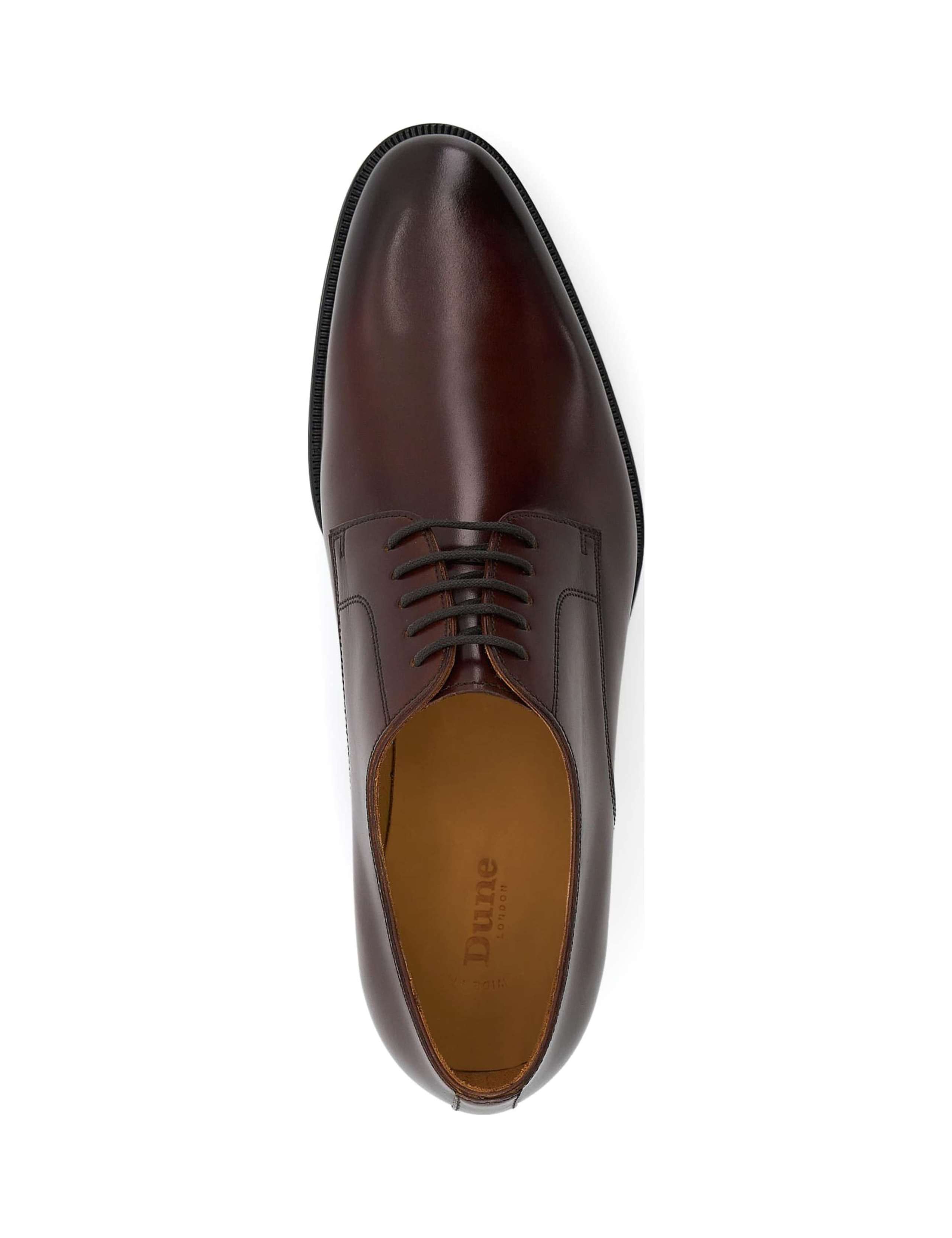 Wide Fit Leather Slip-On Derby Shoes 2 of 5