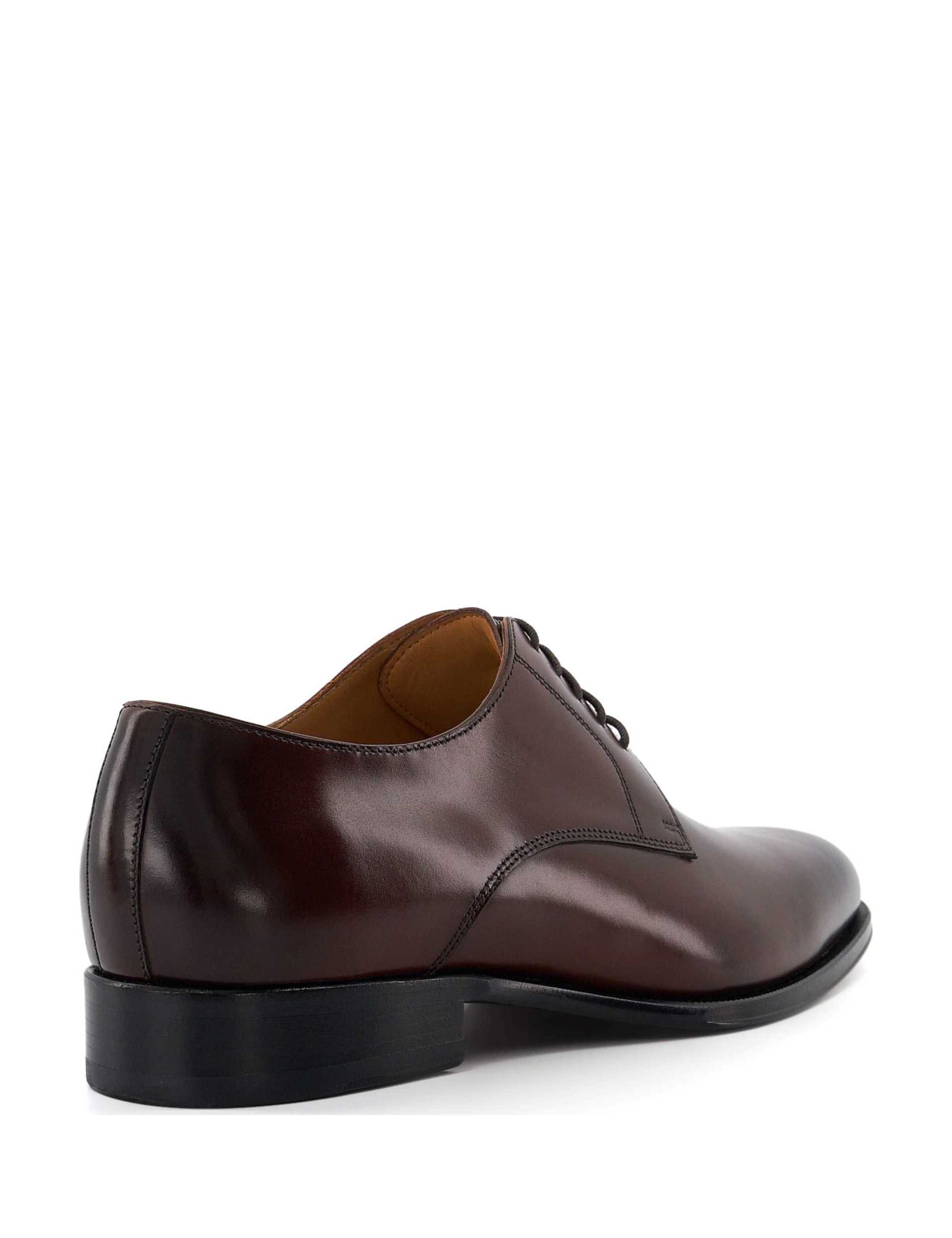 Wide Fit Leather Slip-On Derby Shoes 3 of 5