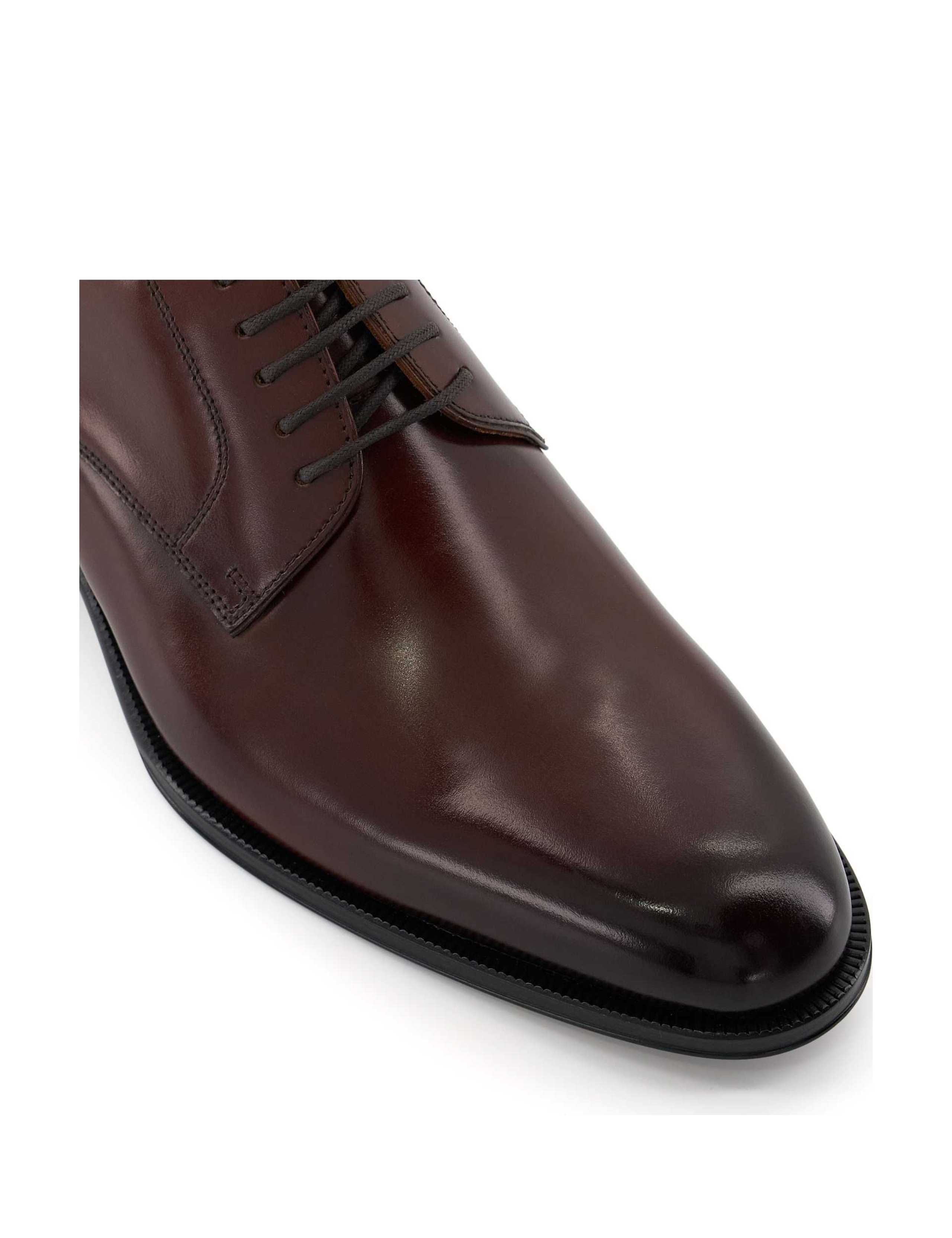 Wide Fit Leather Slip-On Derby Shoes 5 of 5