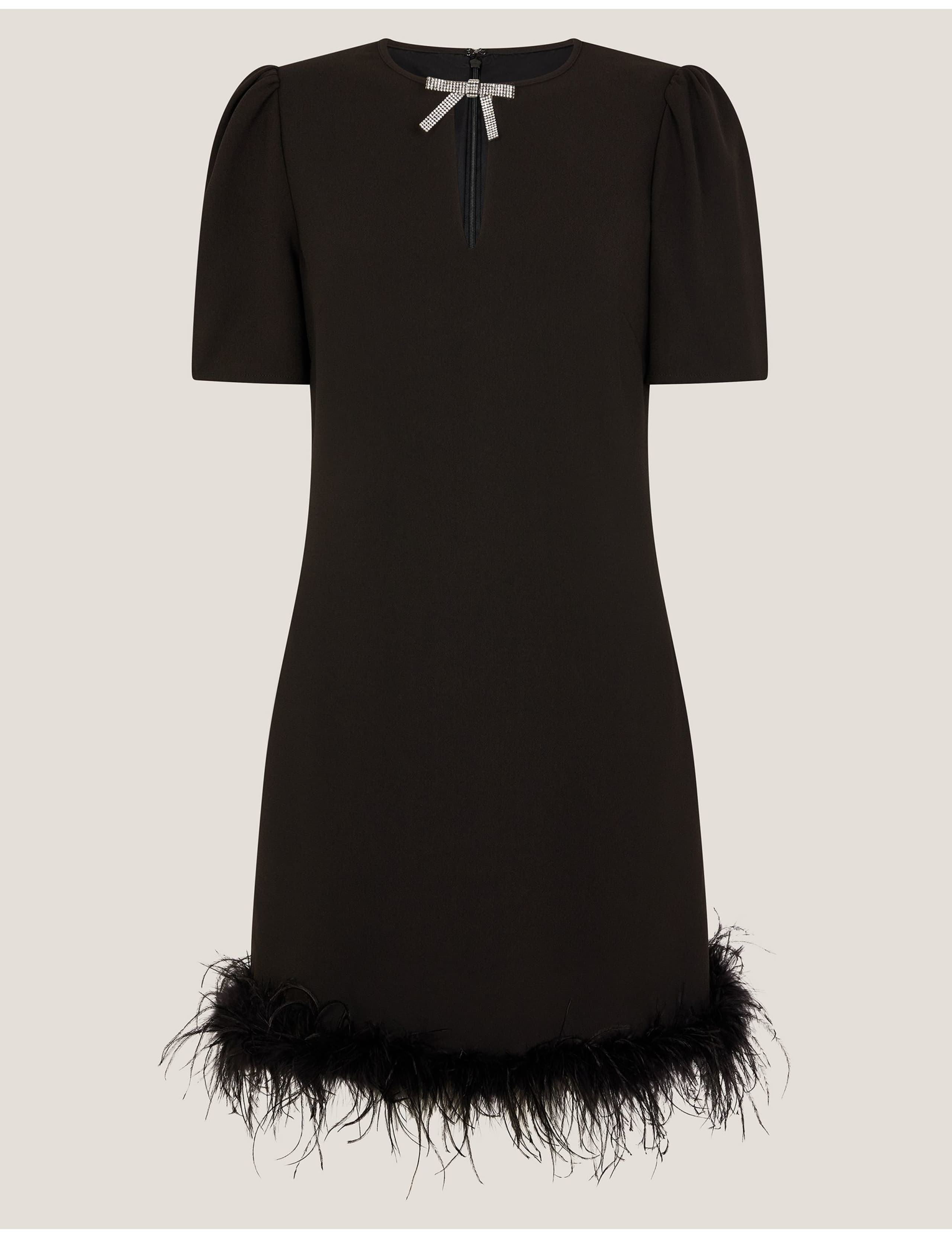 Scoop Neck Knee Length Shift Dress 2 of 5