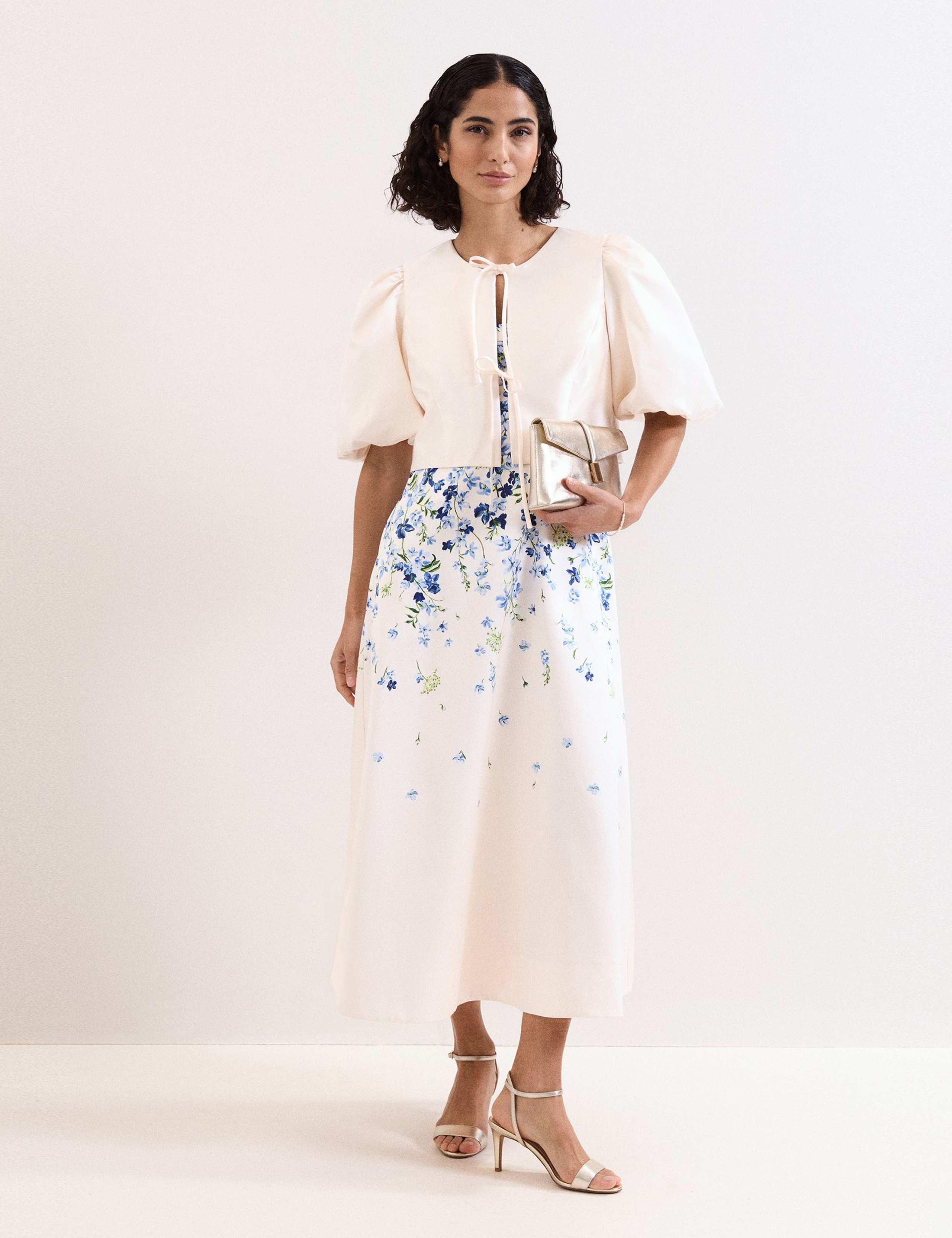 Collarless Cropped Jacket 4 of 6