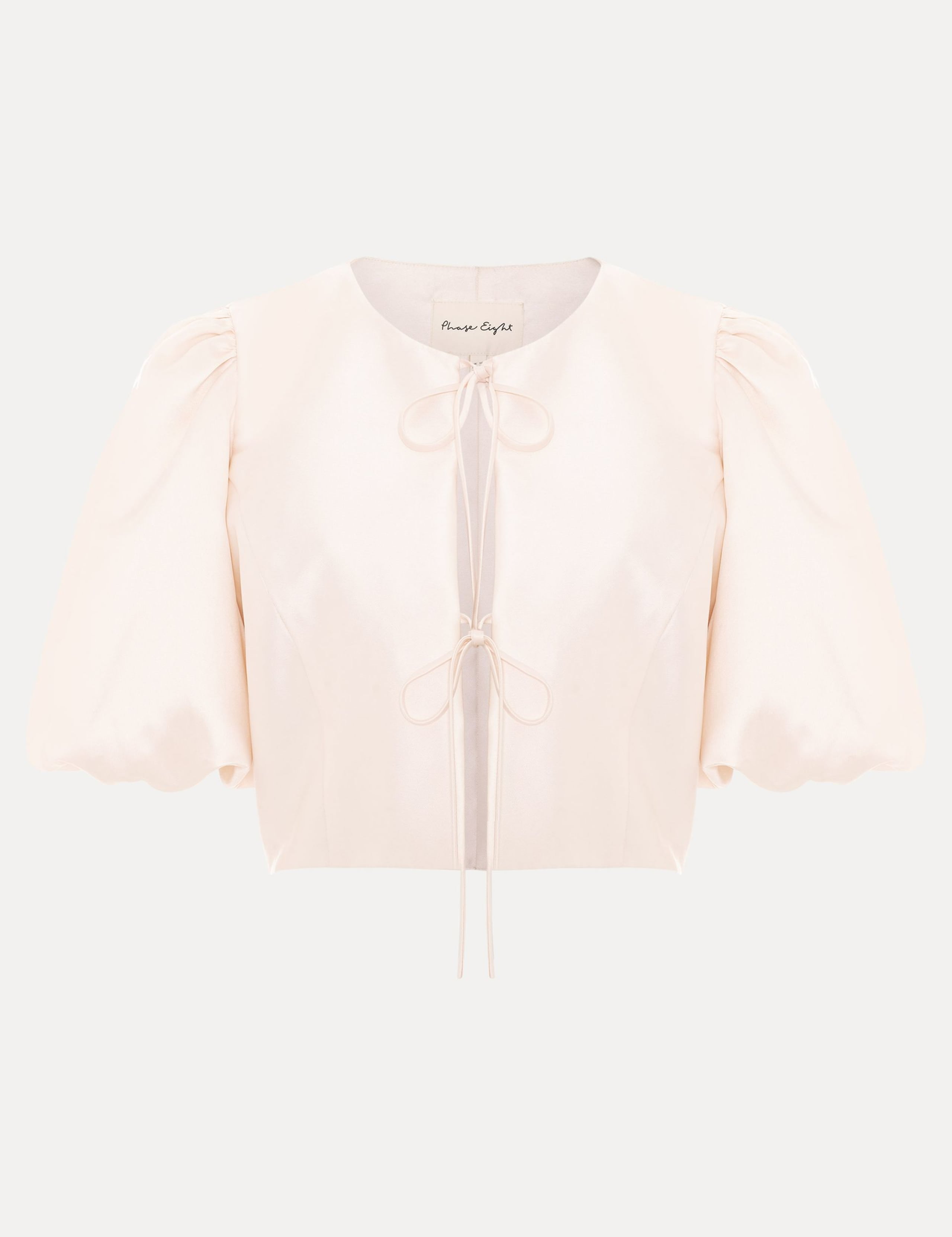 Collarless Cropped Jacket 2 of 6