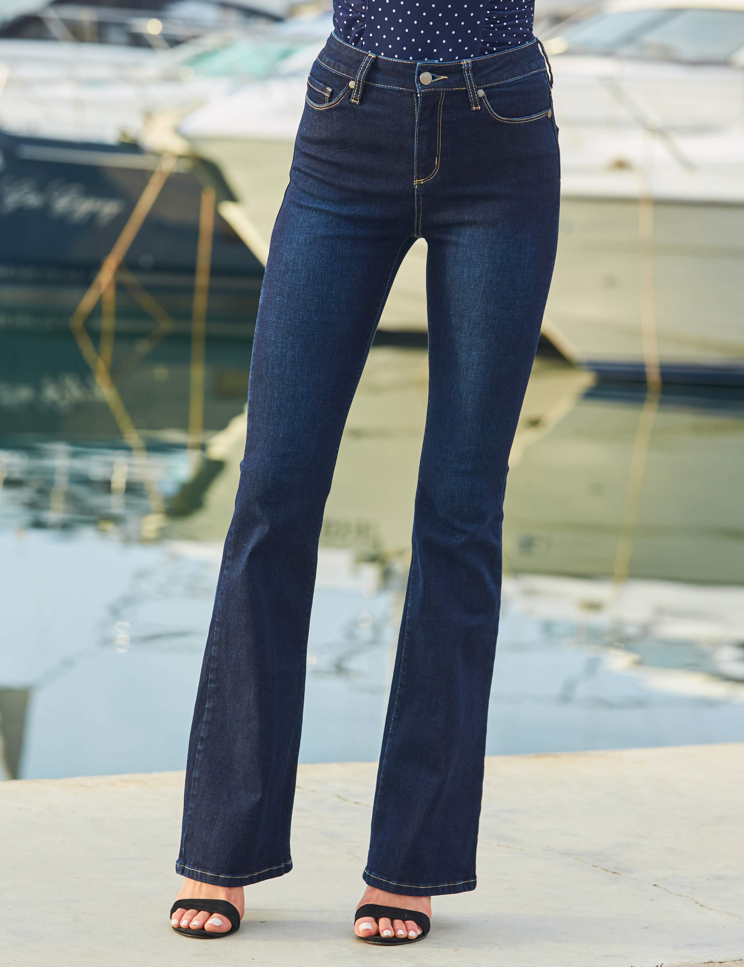 High Waisted Flared Jeans 6 of 8