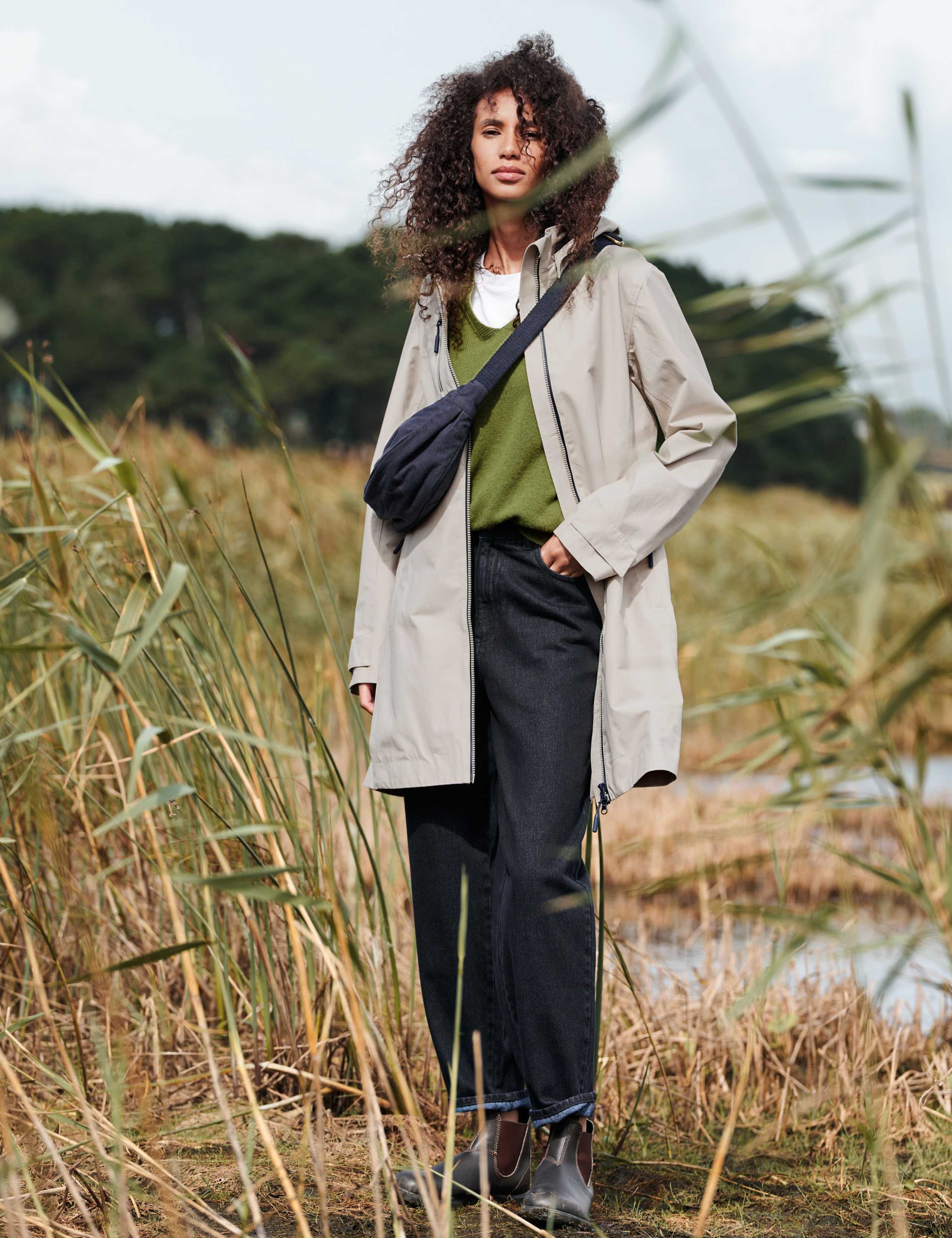 Waterproof Cotton Rich Longline Raincoat 7 of 7