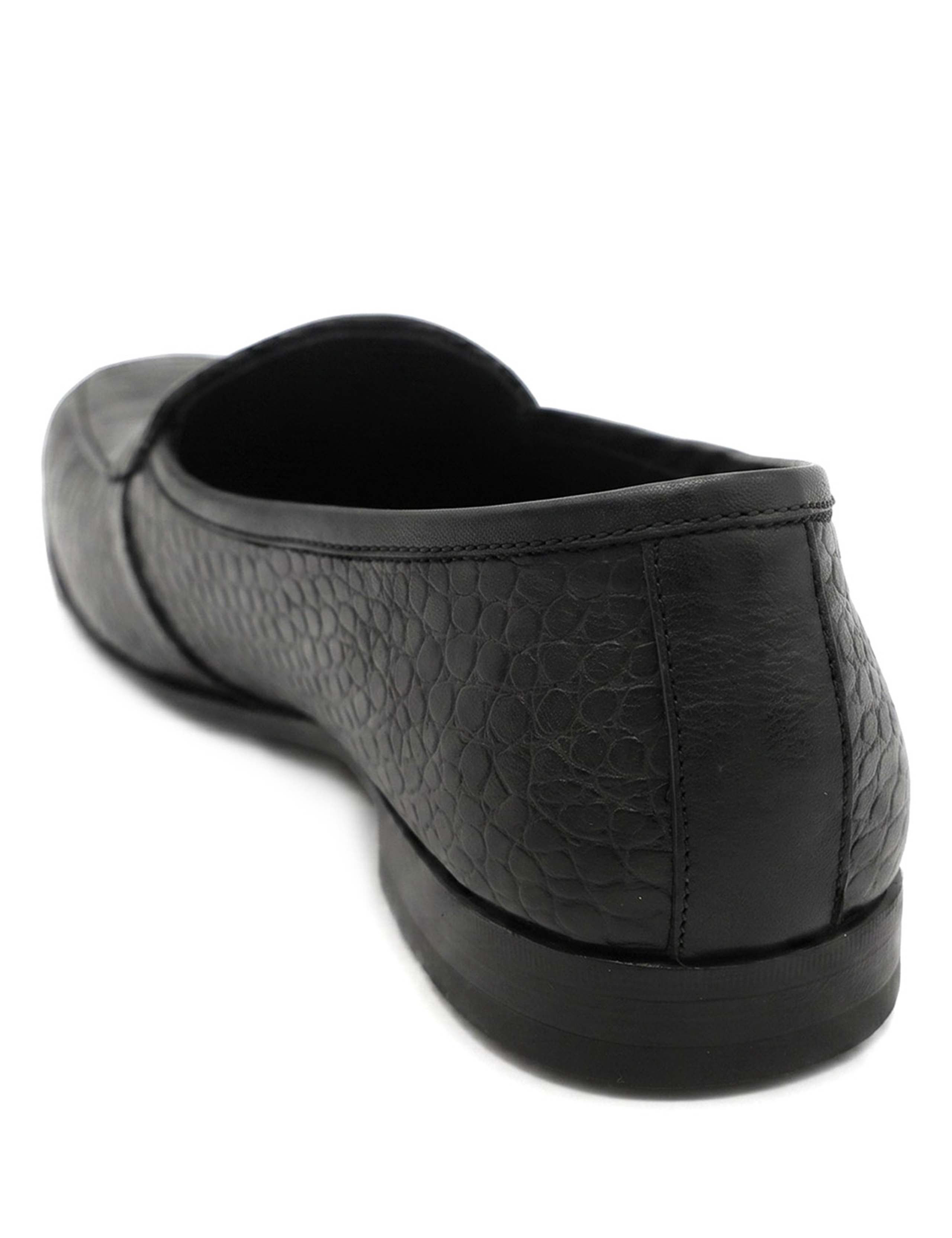 Leather Croc Slip On Loafers 5 of 6