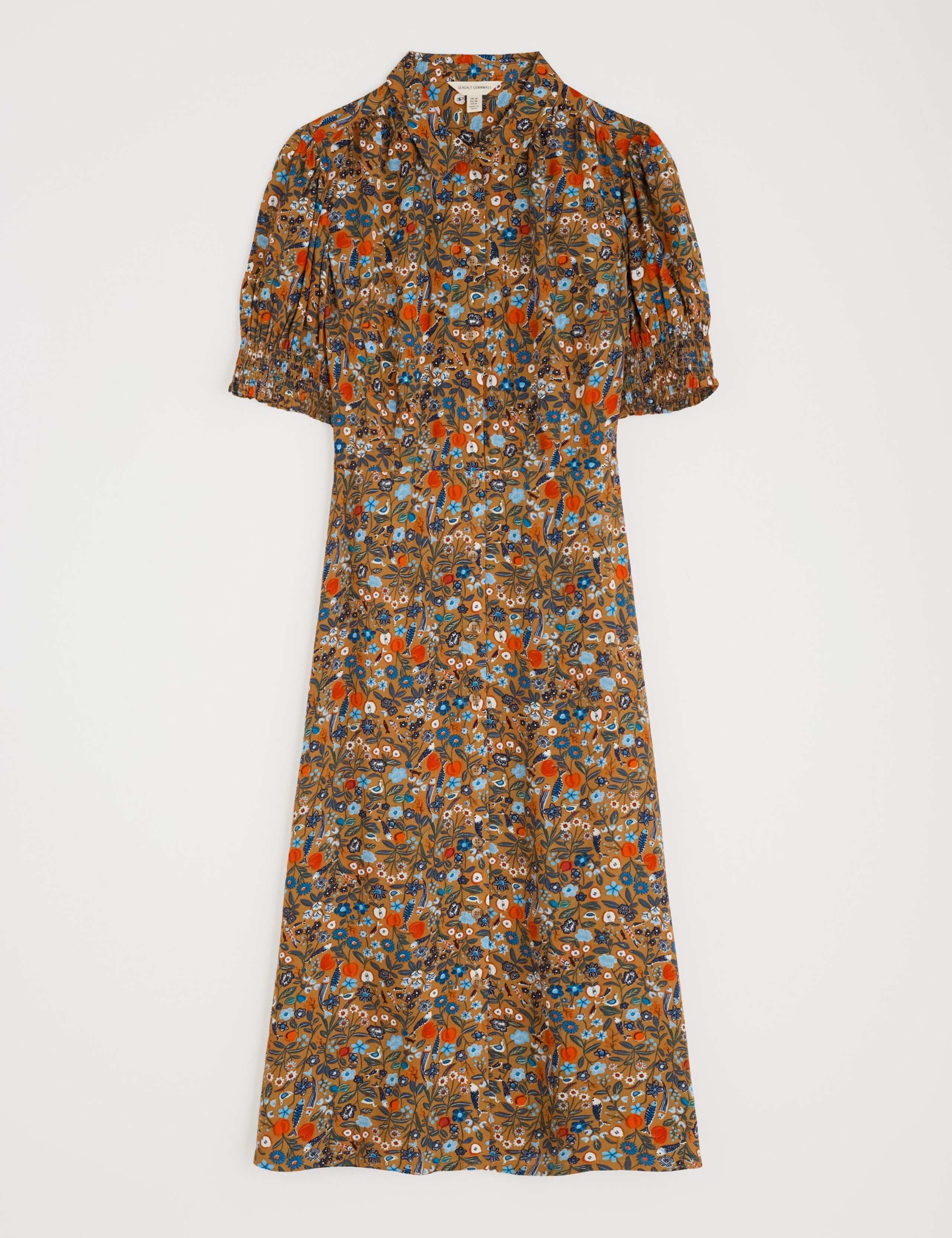 Floral Midi Shirt Dress 2 of 5