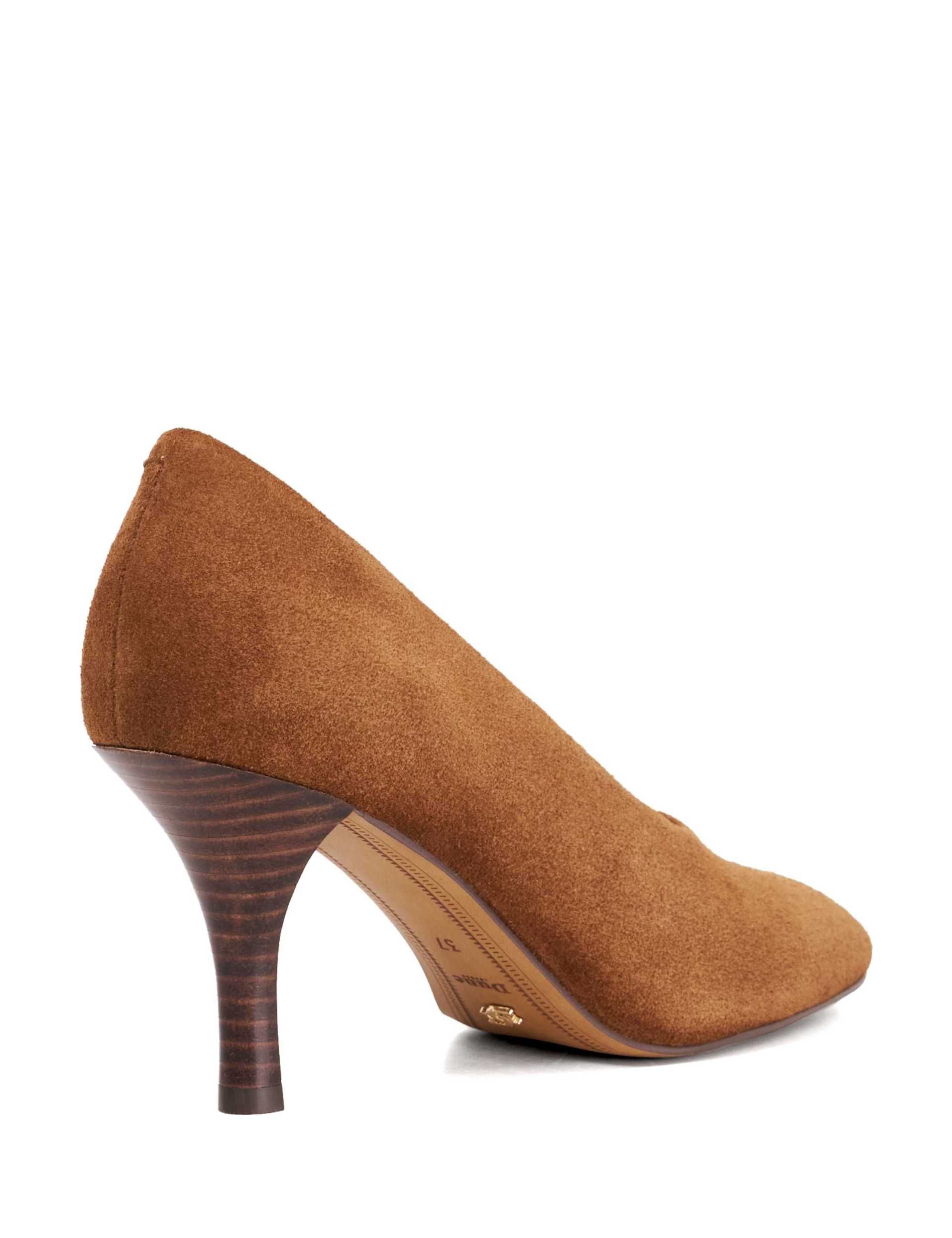 Suede Round Toe Court Shoes 3 of 5