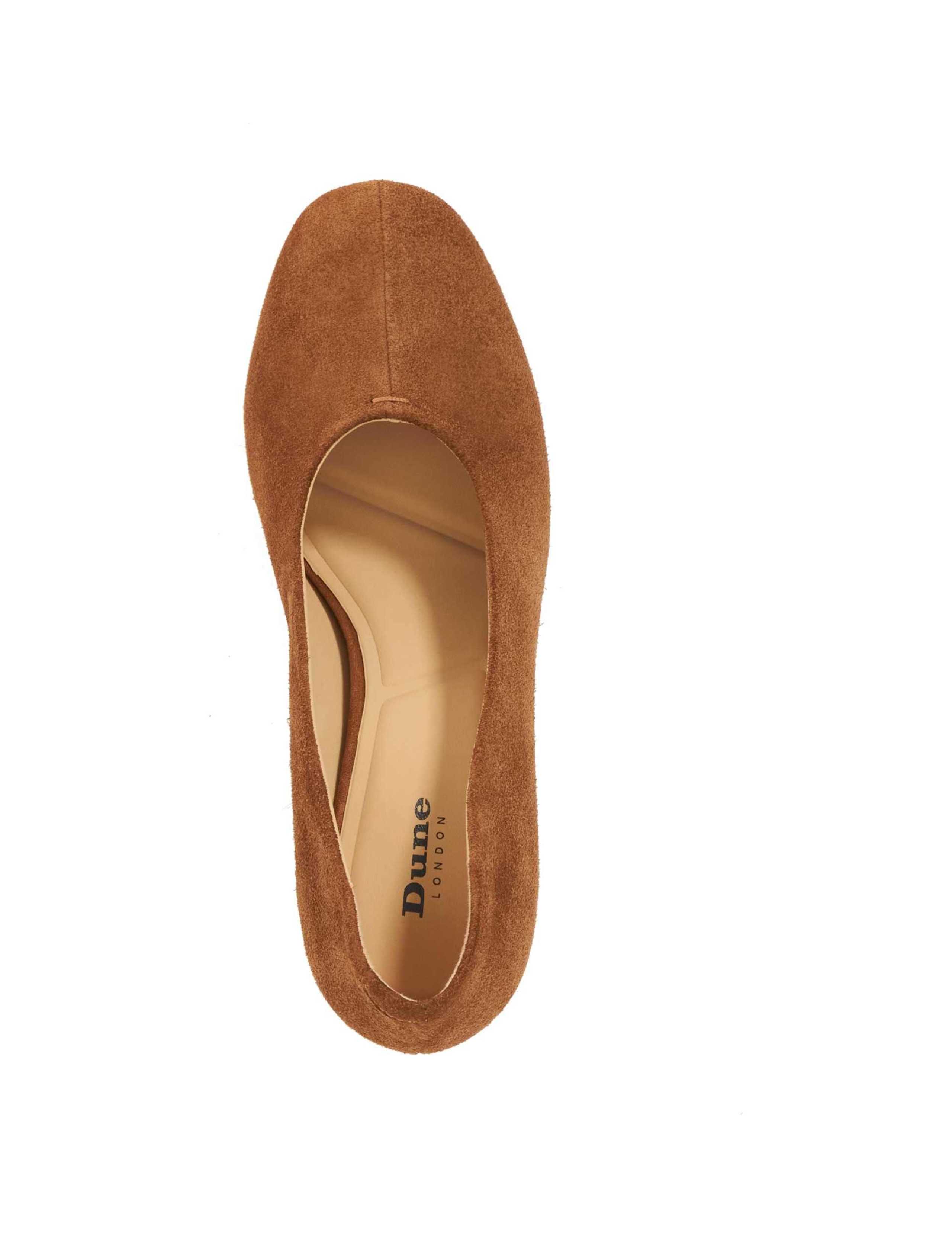 Suede Round Toe Court Shoes 4 of 5