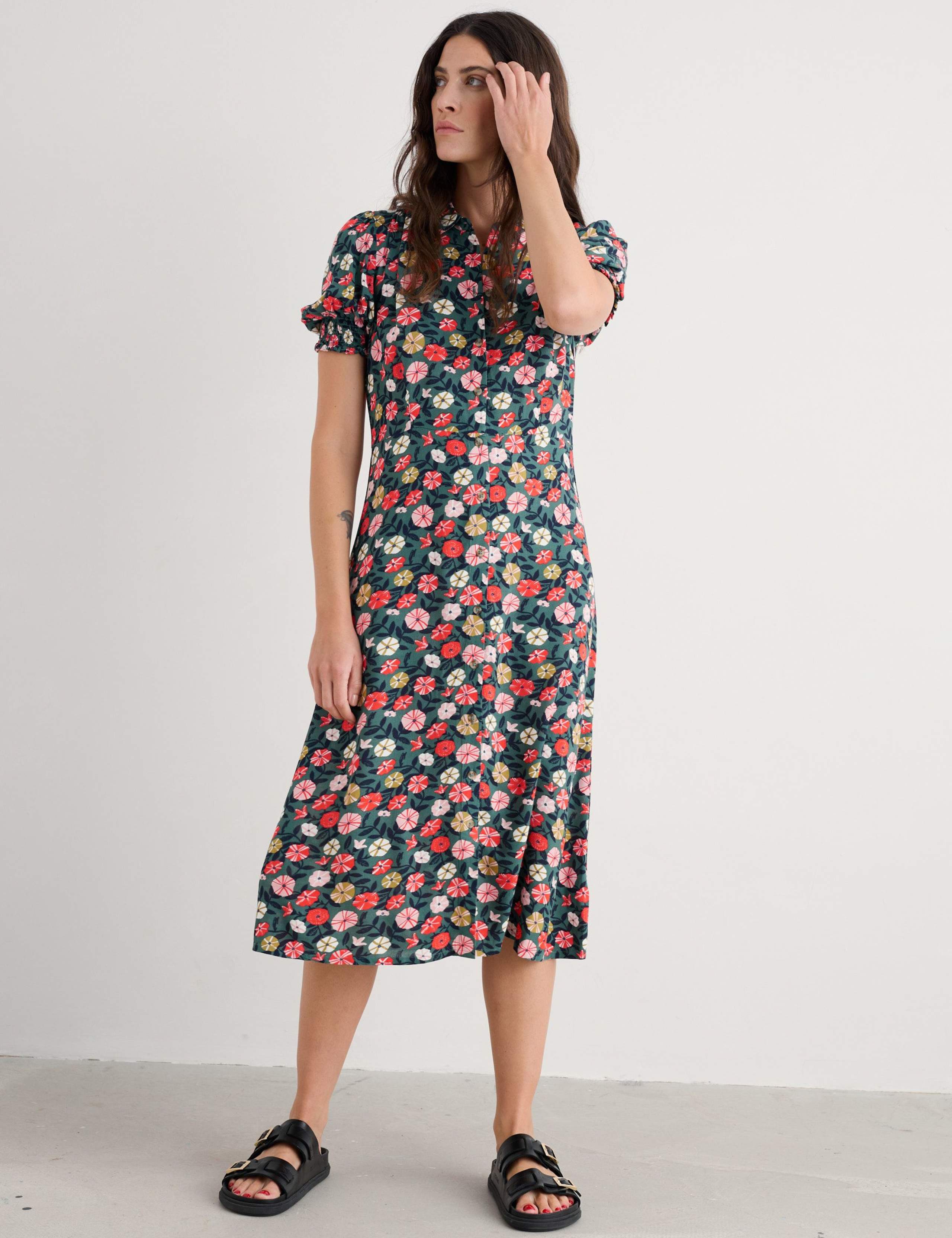 Floral Button-Down Bridget Dress 4 of 5