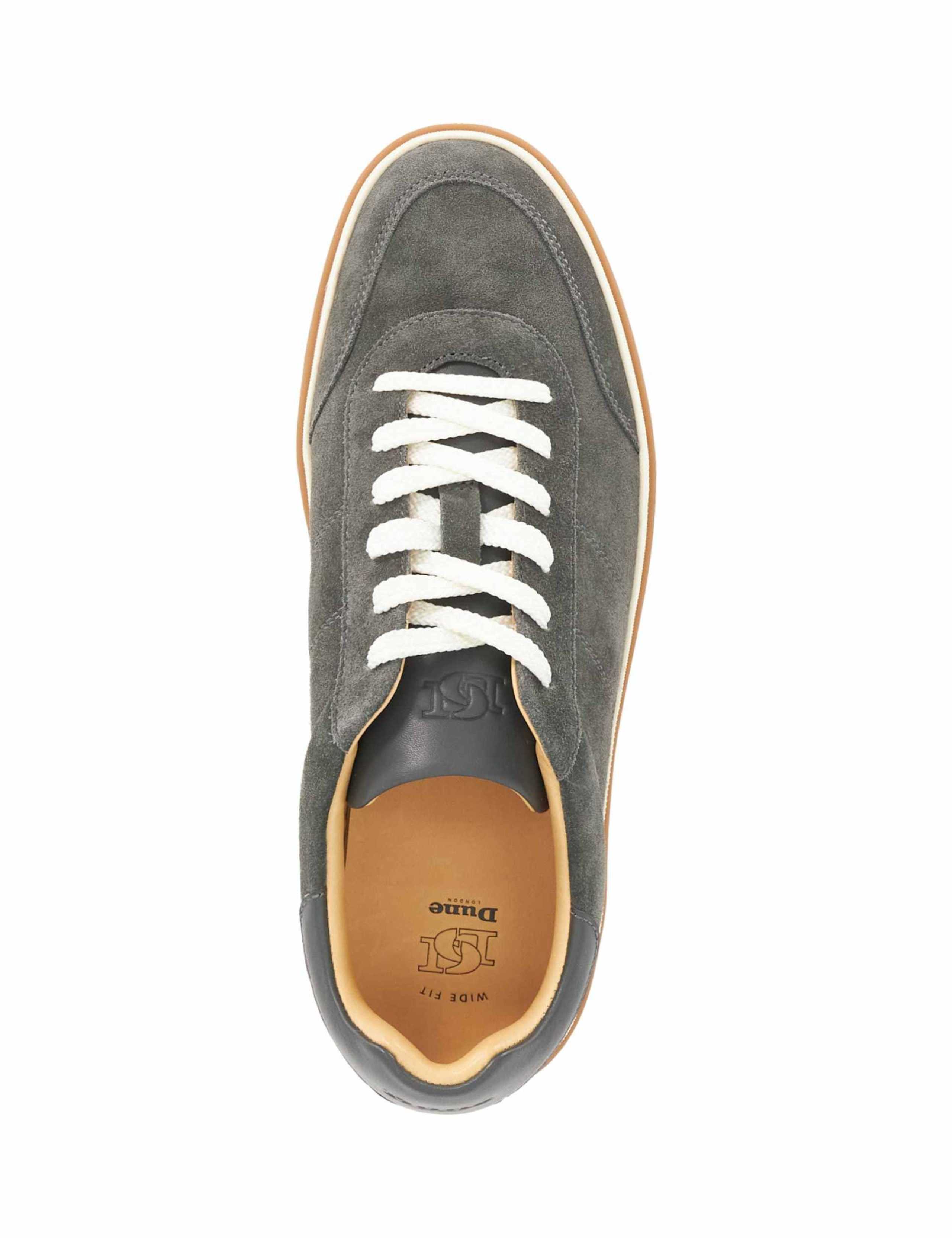 Wide Fit Suede Lace Up Trainers 2 of 5