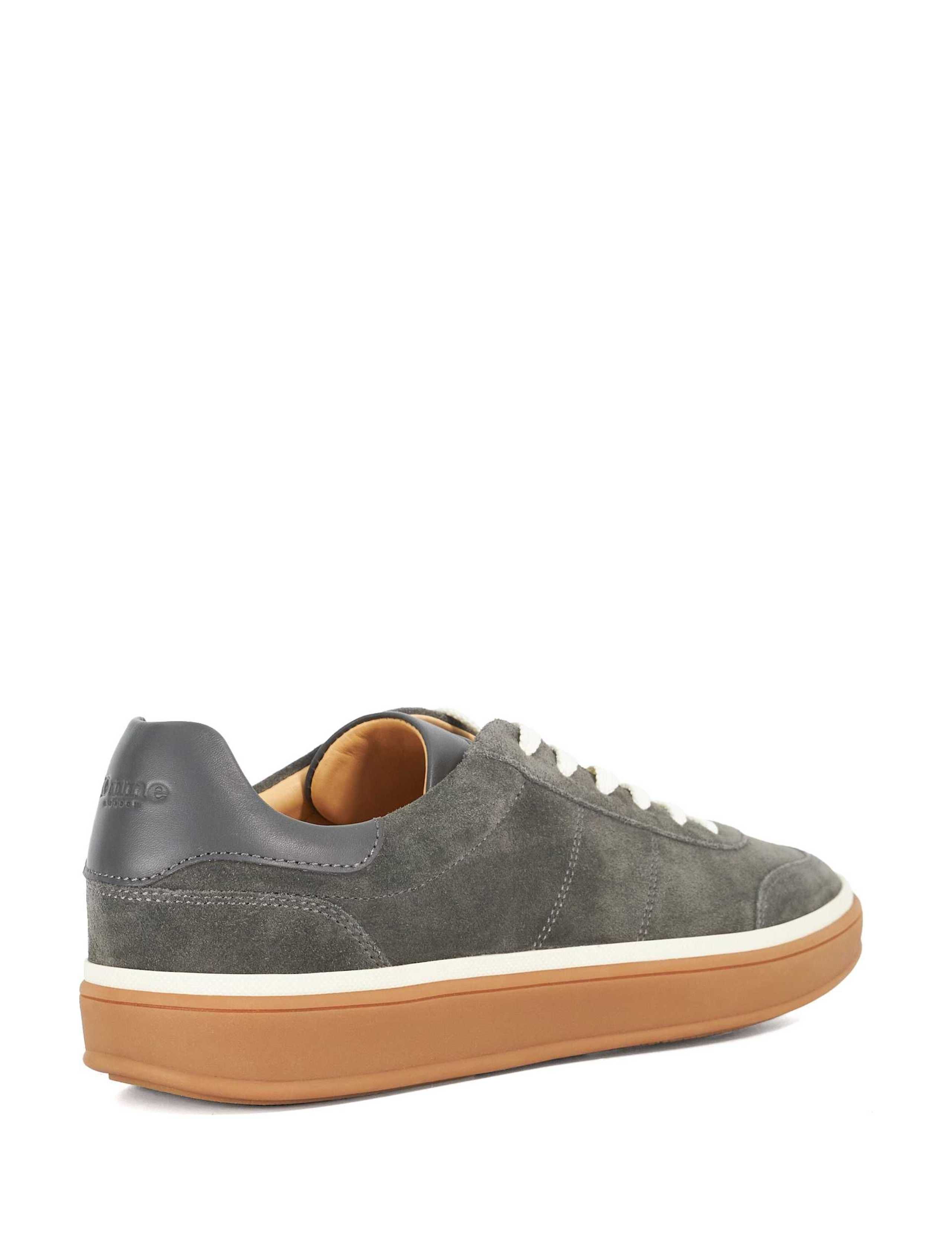 Wide Fit Suede Lace Up Trainers 3 of 5