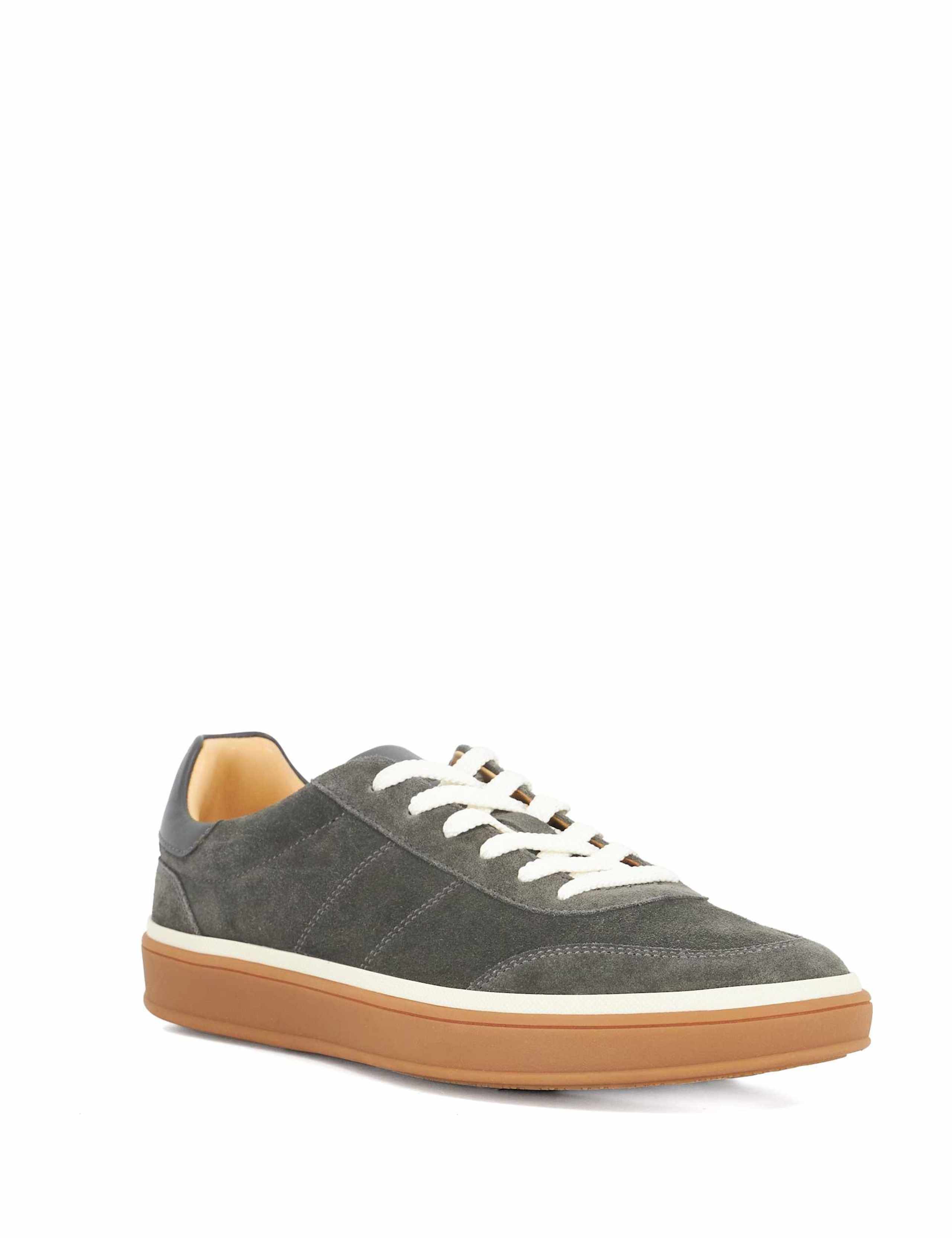Wide Fit Suede Lace Up Trainers 4 of 5