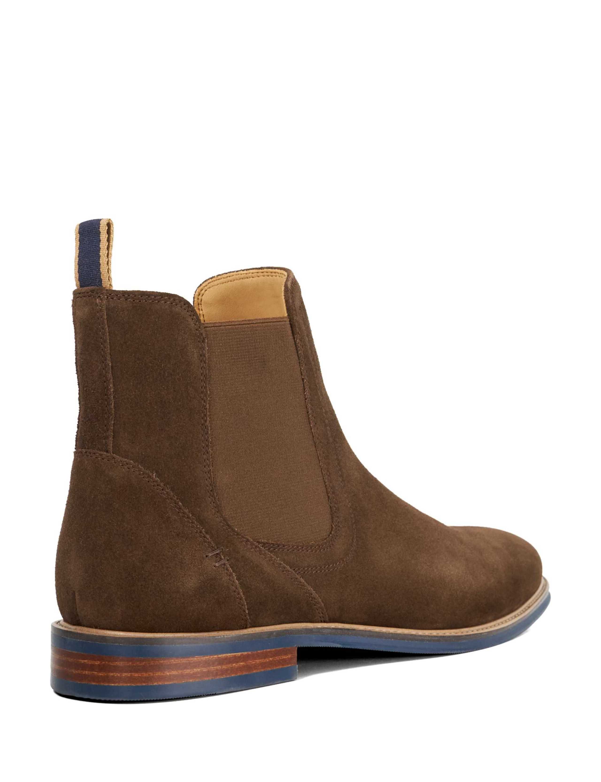 Wide Fit Suede Contrast Sole Chelsea Boots 3 of 5