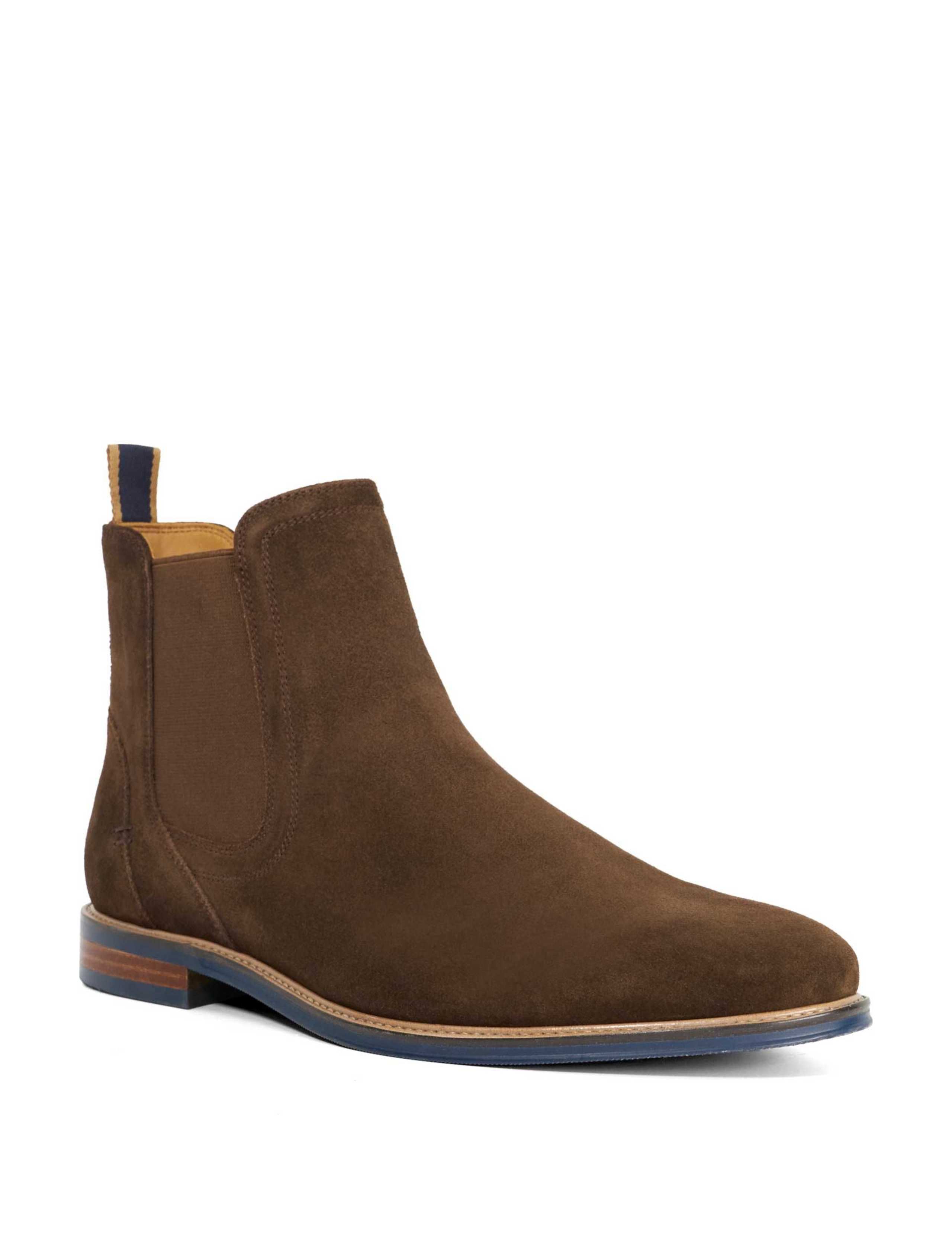 Wide Fit Suede Contrast Sole Chelsea Boots 4 of 5
