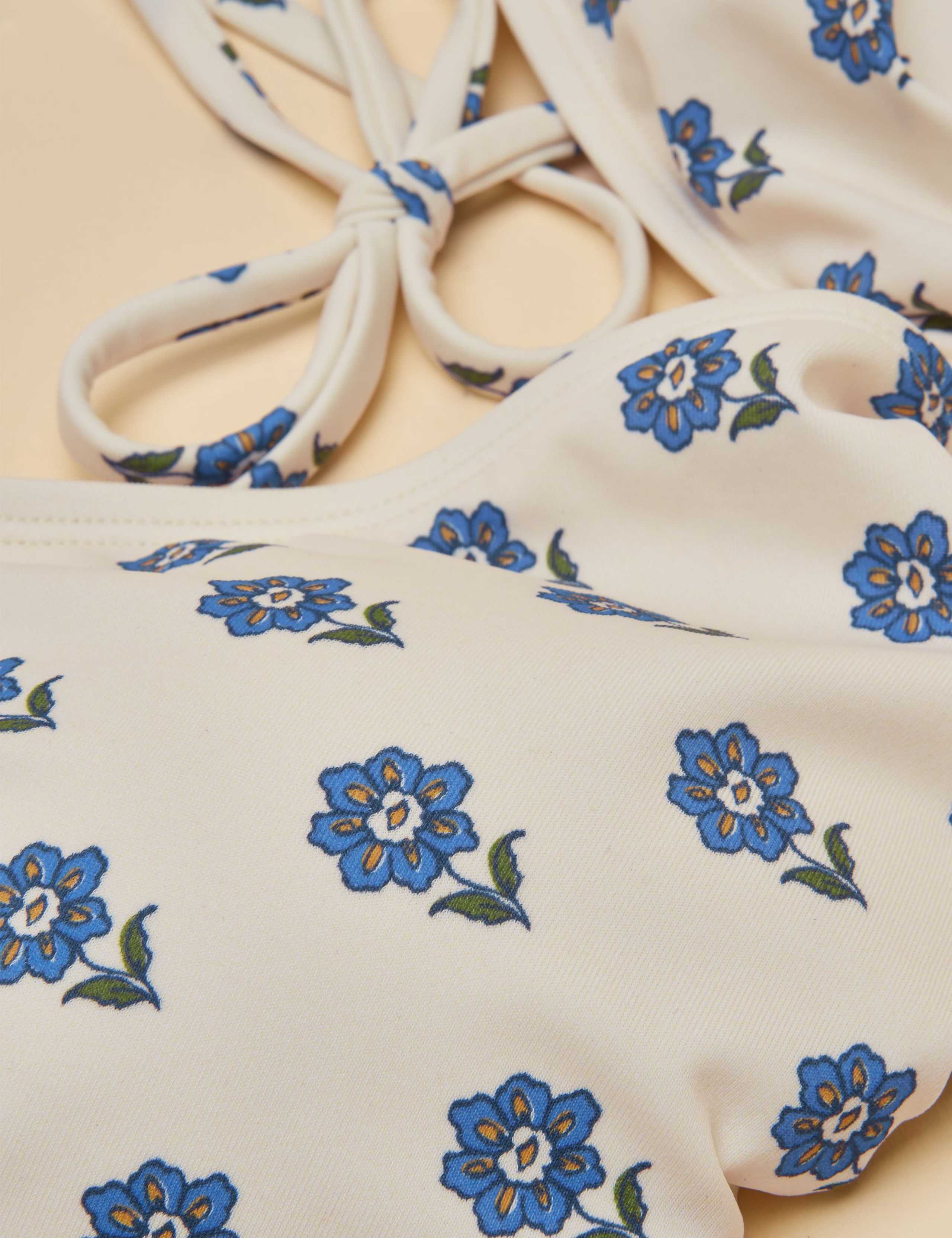 Floral Triangle Bikini Top 8 of 8