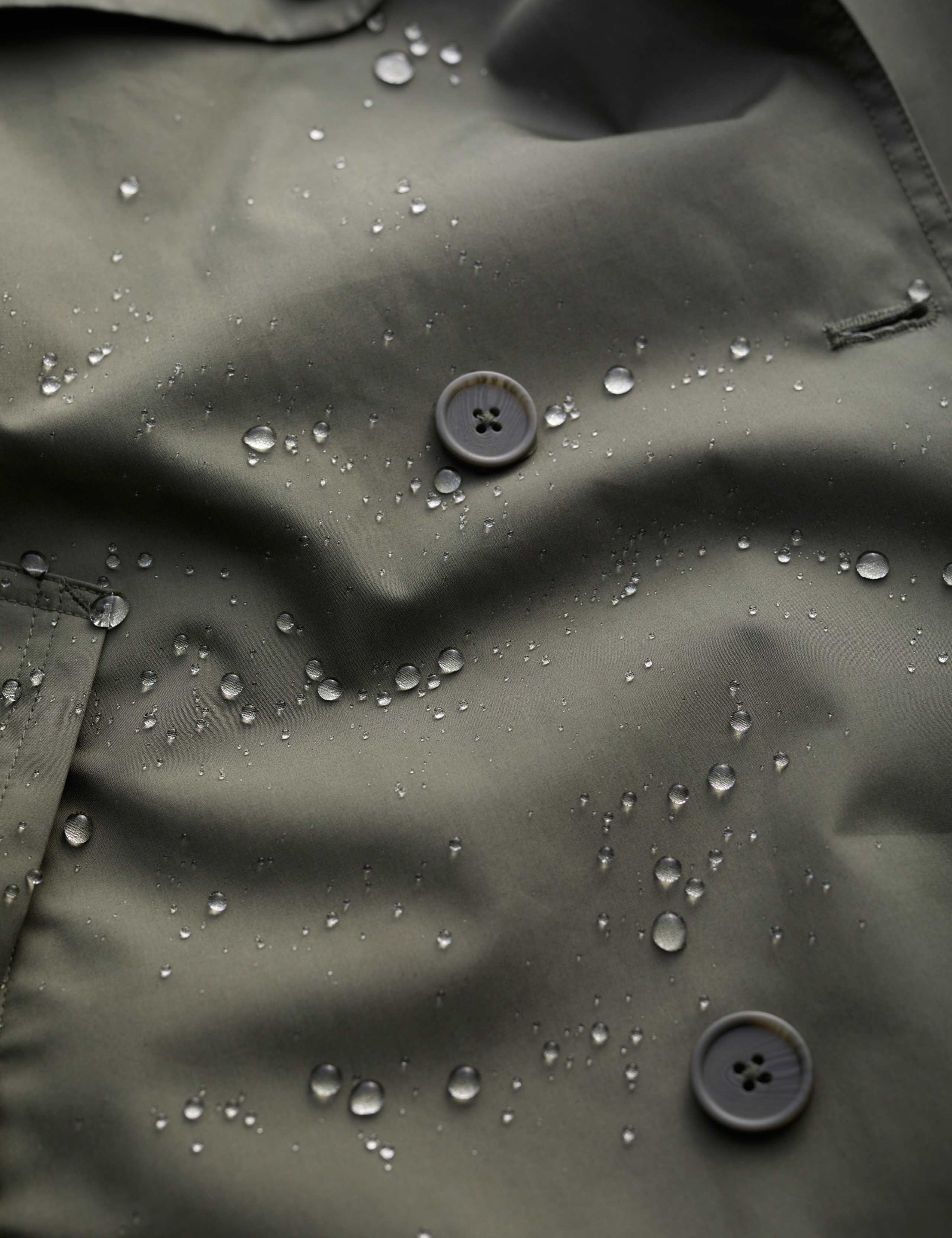 Pure Cotton Belted Double Breasted Trench Coat 5 of 6