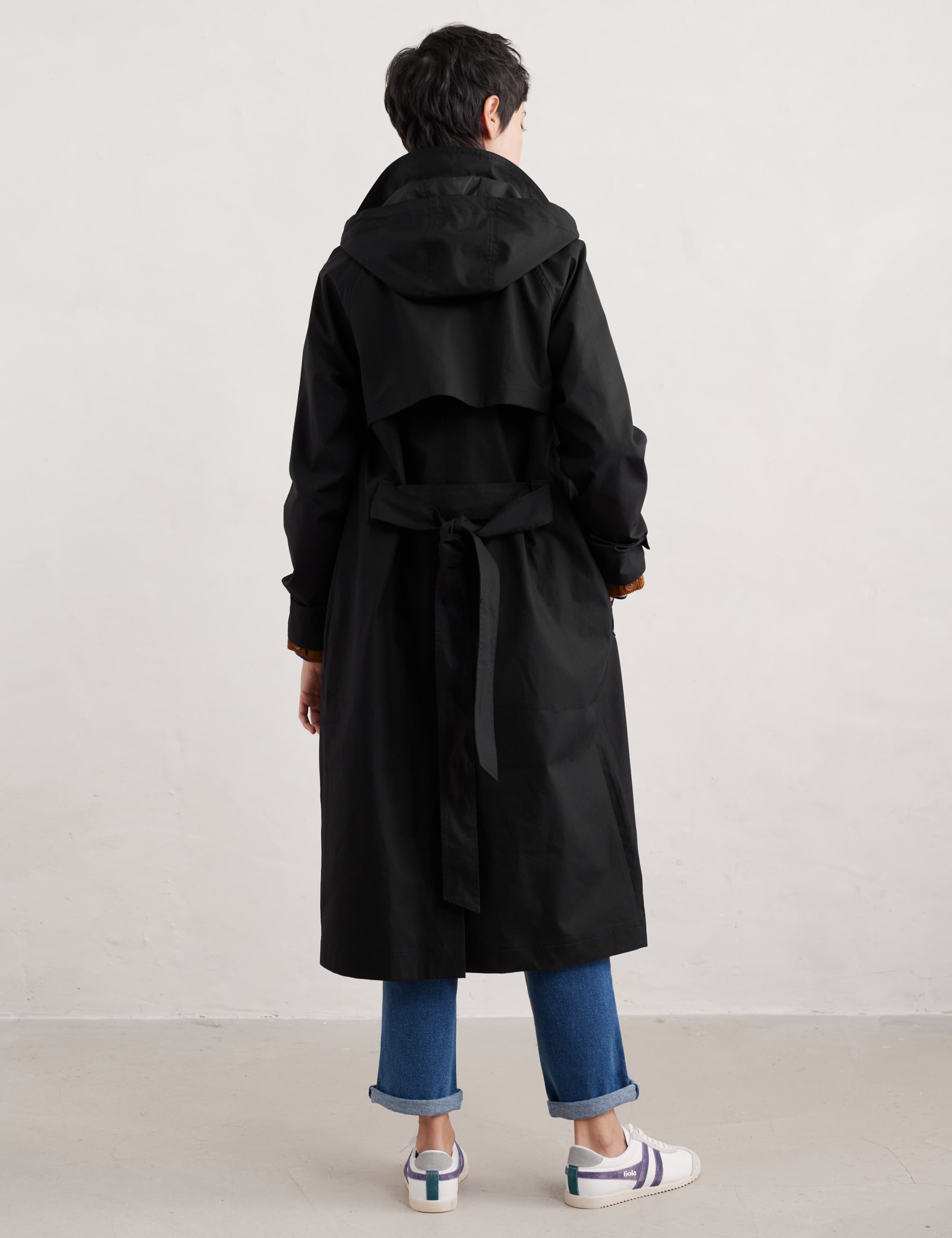 Pure Cotton Belted Double Breasted Trench Coat 4 of 4